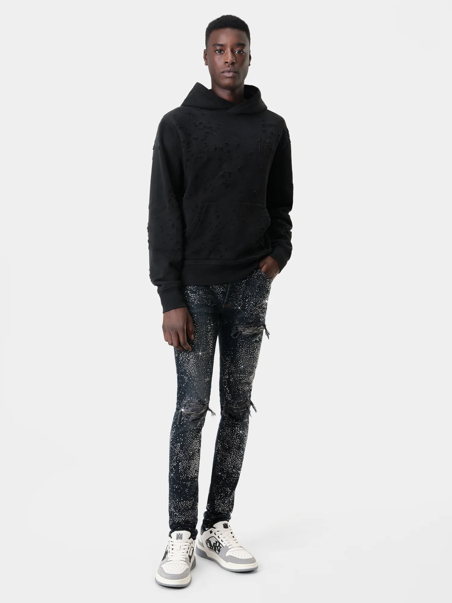ALL OVER CRYSTAL MX1 JEAN - Midnight Indigo - Image 2