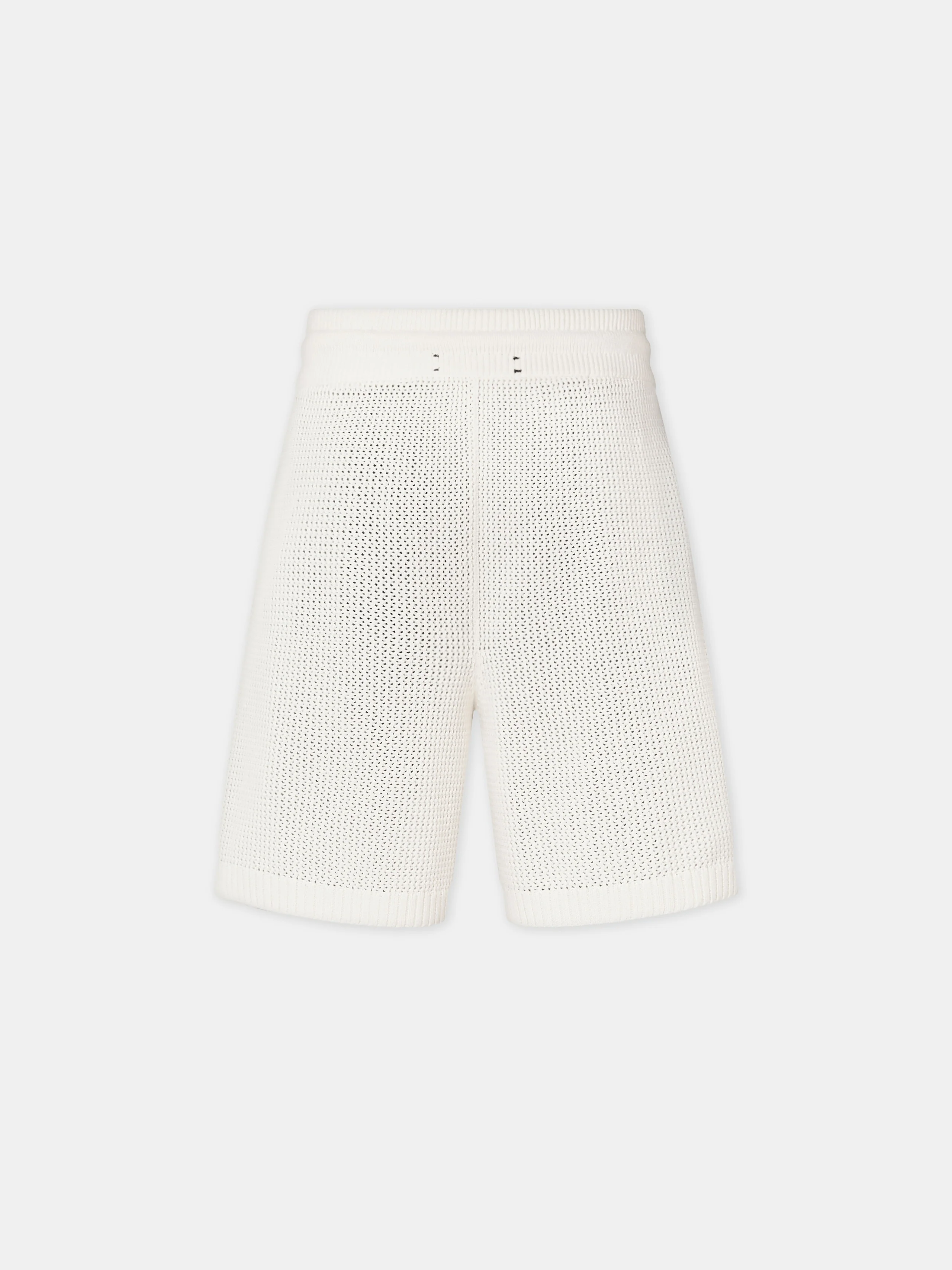 AMIRI CROCHET MESH SHORT - Ivory - Image 3