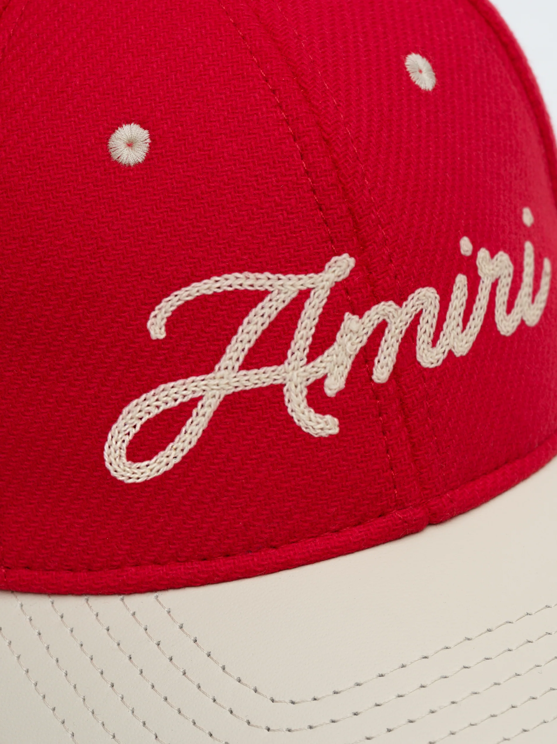 AMIRI PANTHER TWO TONE HAT - Deep Red - Image 5