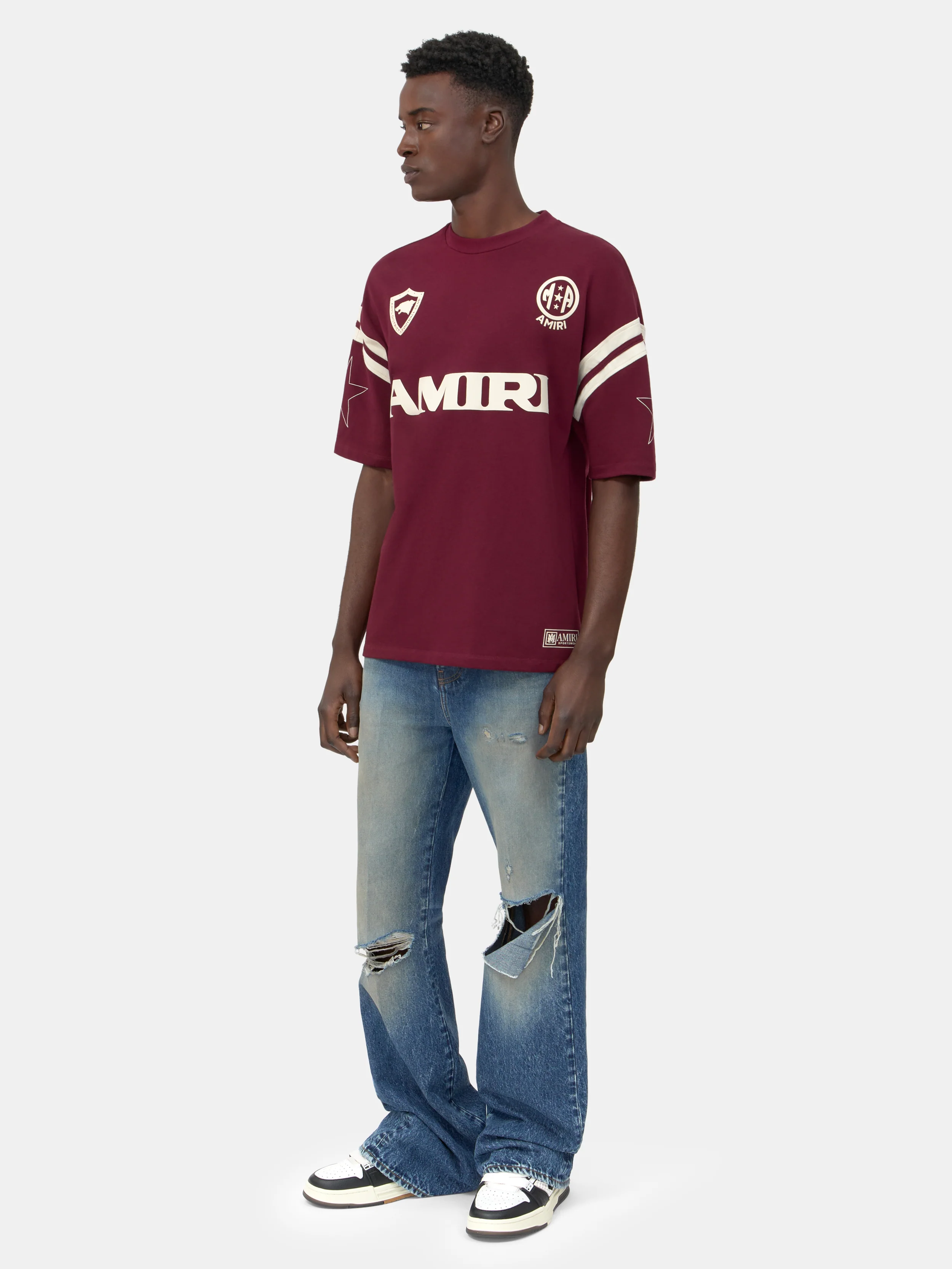 AMIRI SPORT OVERSIZED TEE - Aged Port - Image 3