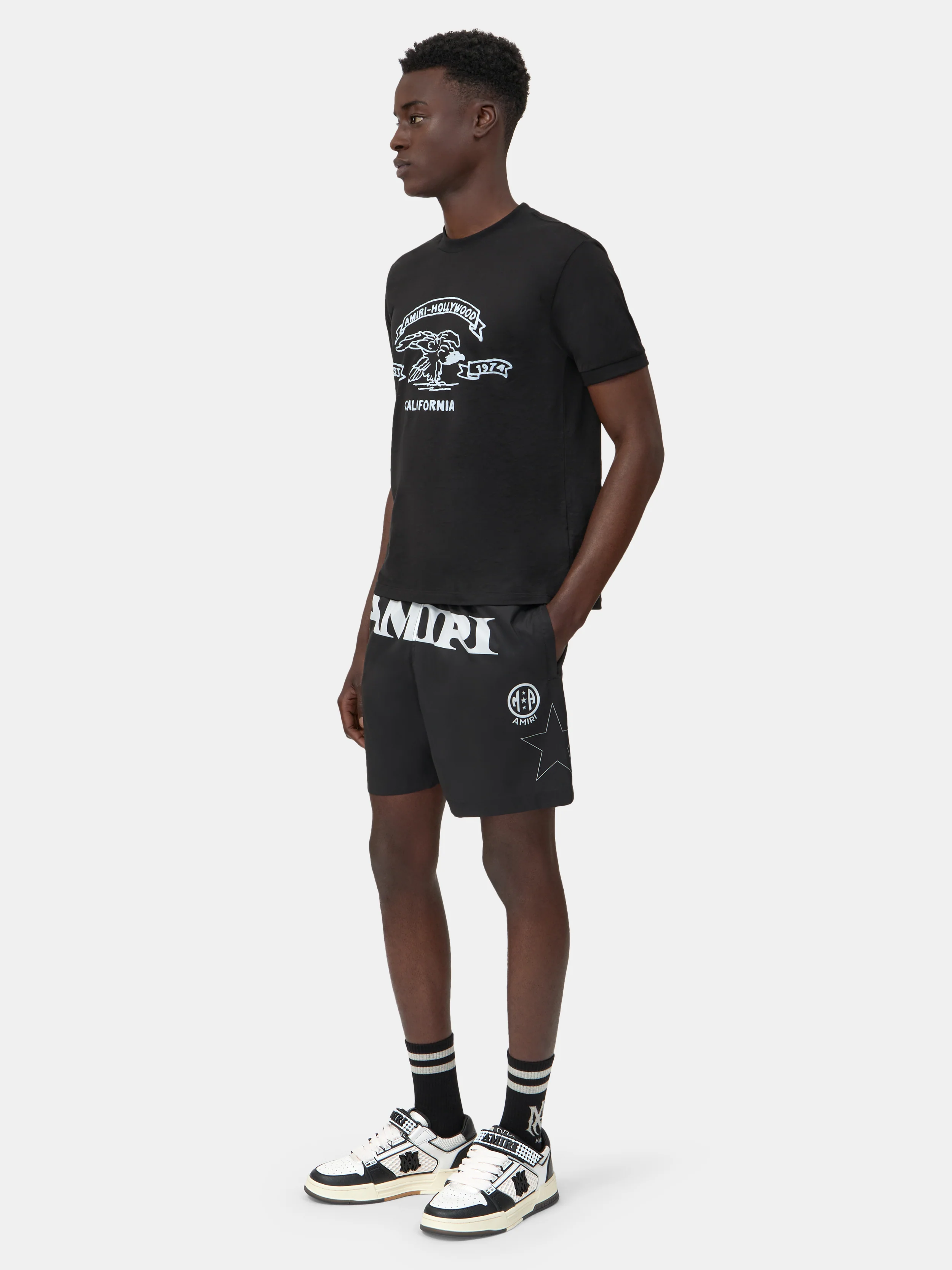 AMIRI SPORT SWIM TRUNK - Black - Image 3