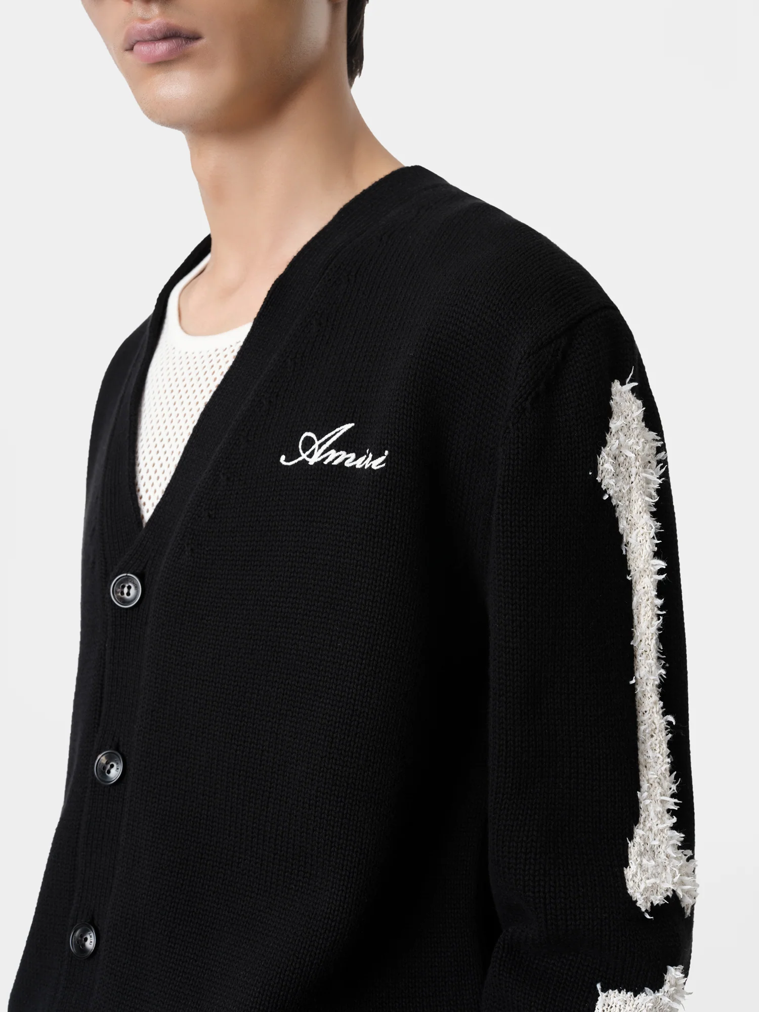 BONES CARDIGAN - Black - Image 5