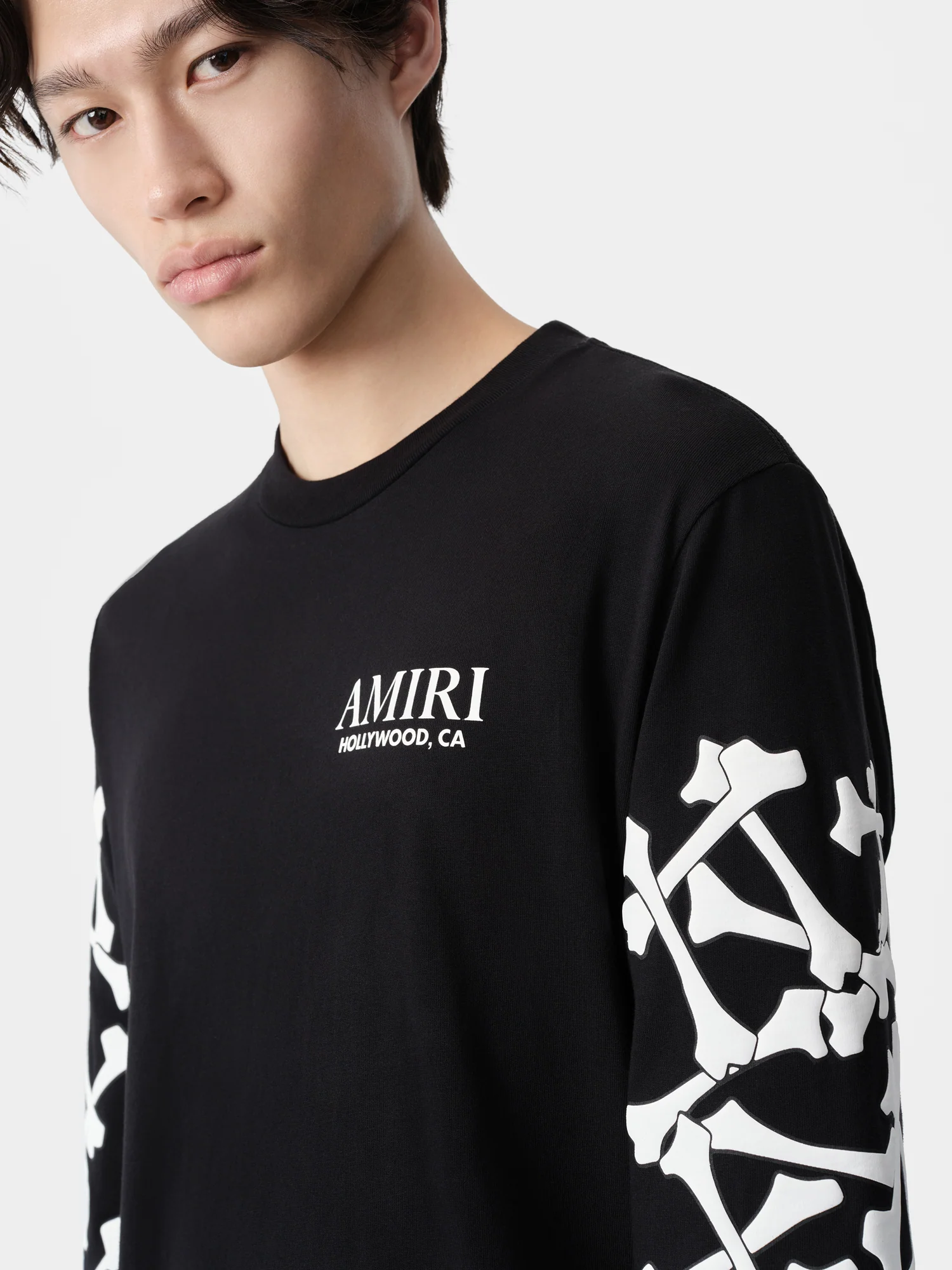 BONES STACKED LONG SLEEVE TEE - Black - Image 5