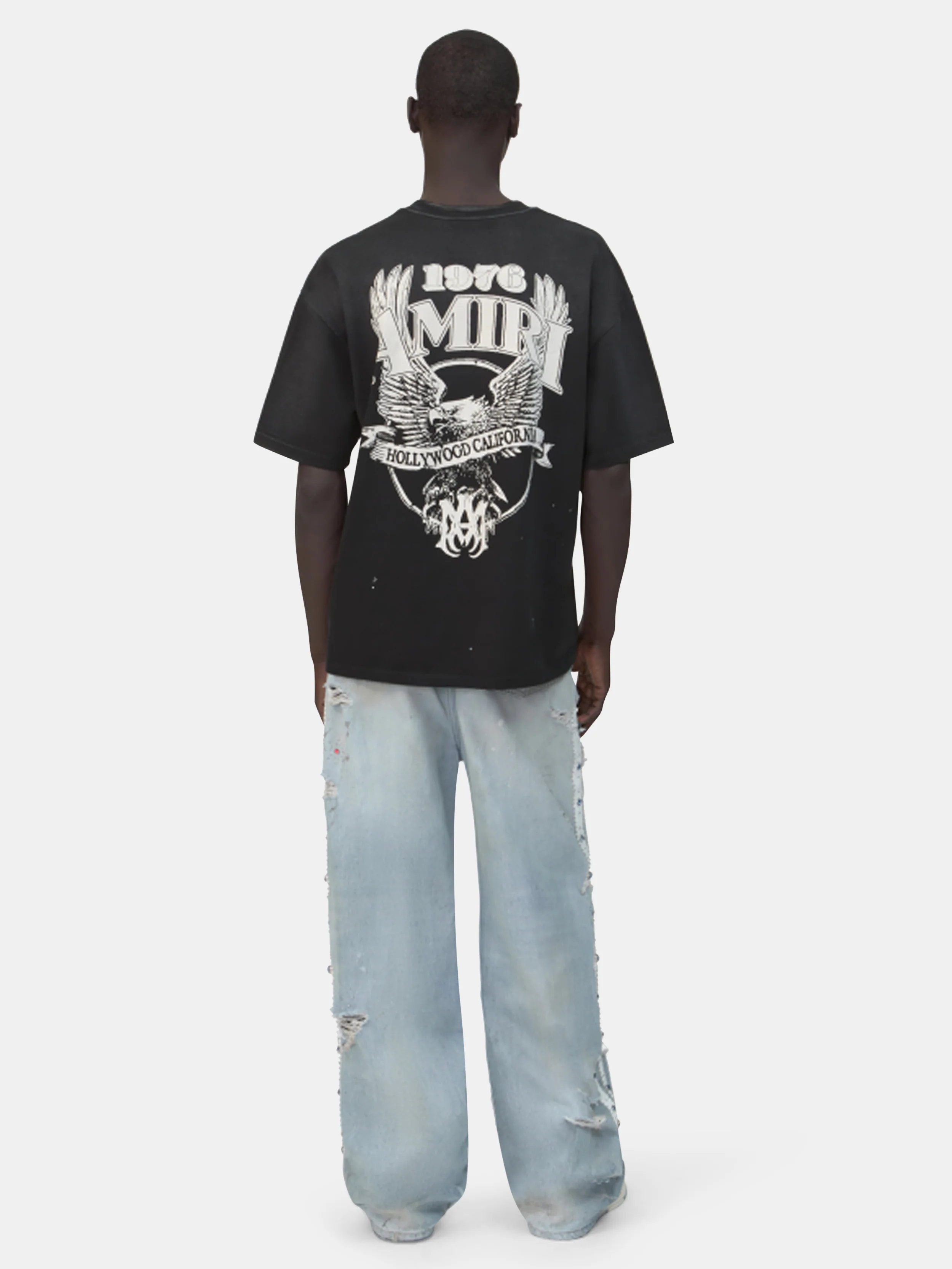 BONES STUDDED BAGGY JEAN - Perfect Antique Indigo - Image 4