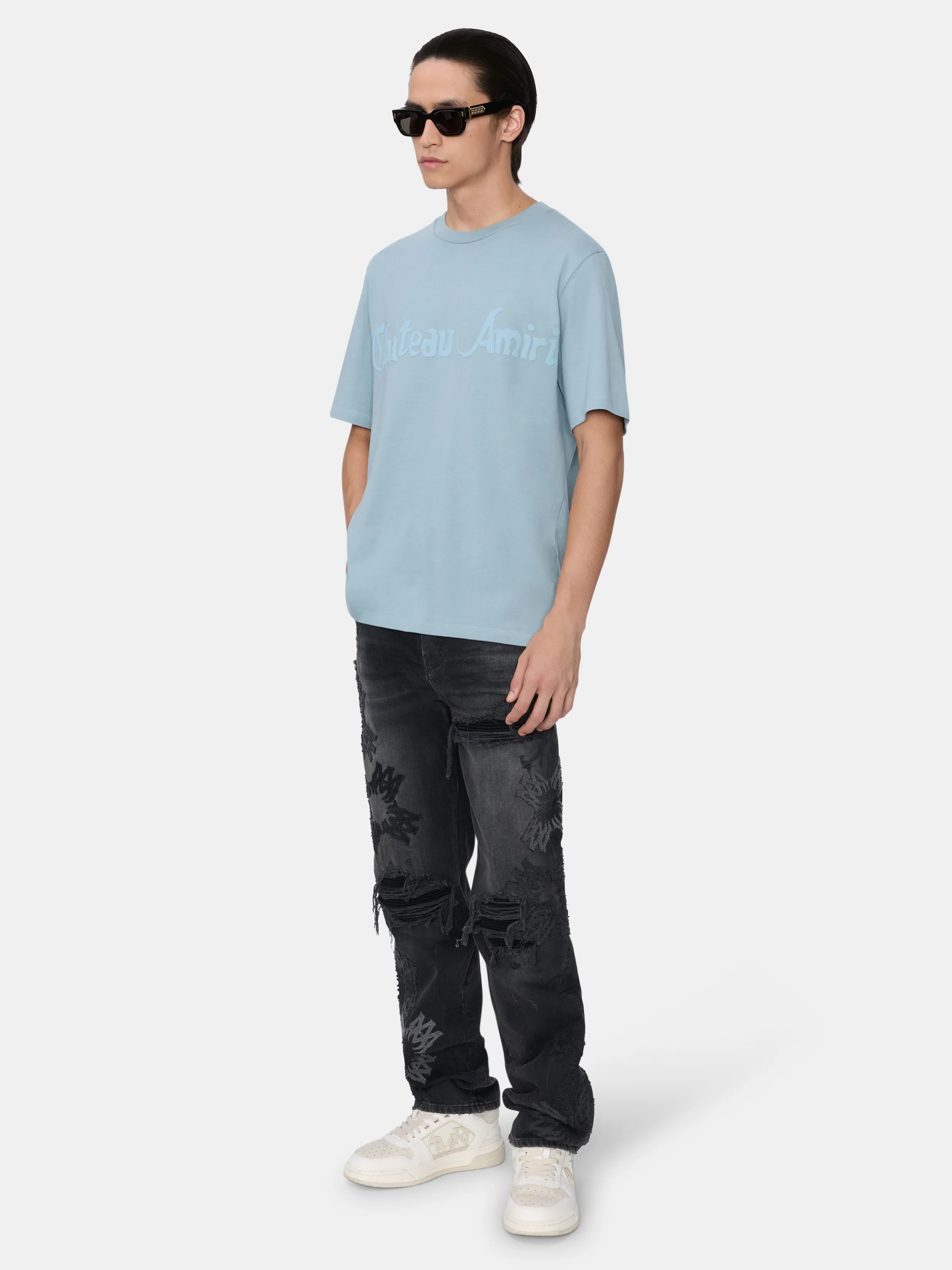CHATEAU AMIRI TONAL TEE - Steel - Image 3