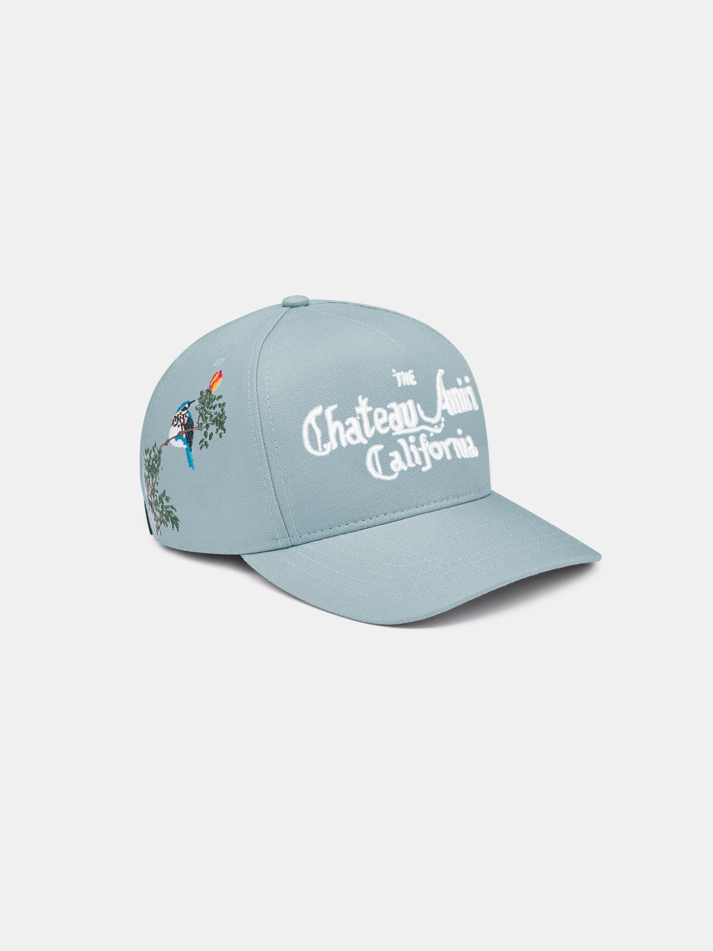 CHATEAU FLORAL COTTON HAT - Steel - Image 2