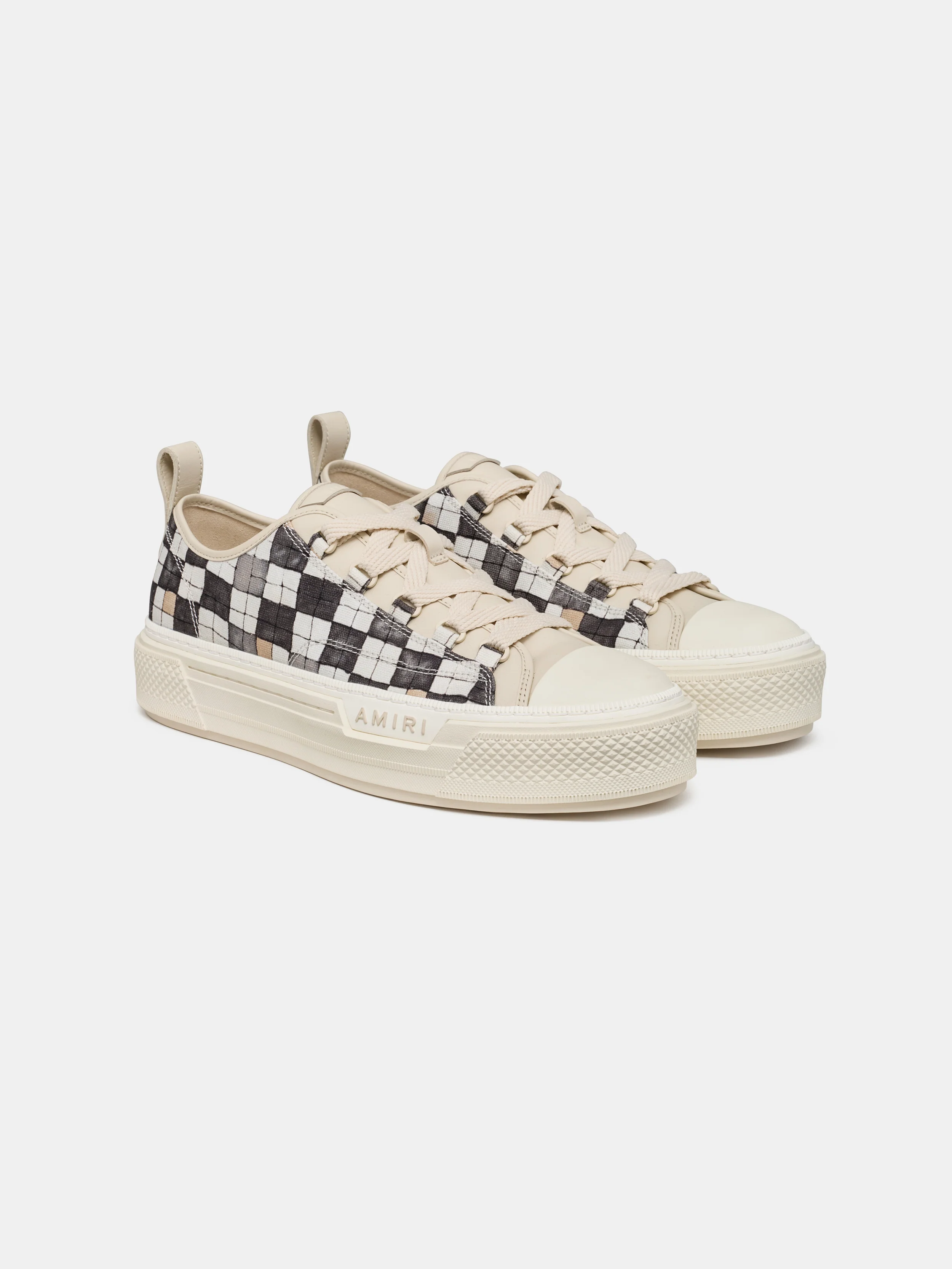 CHECKERED COURT LOW - Black - Image 2