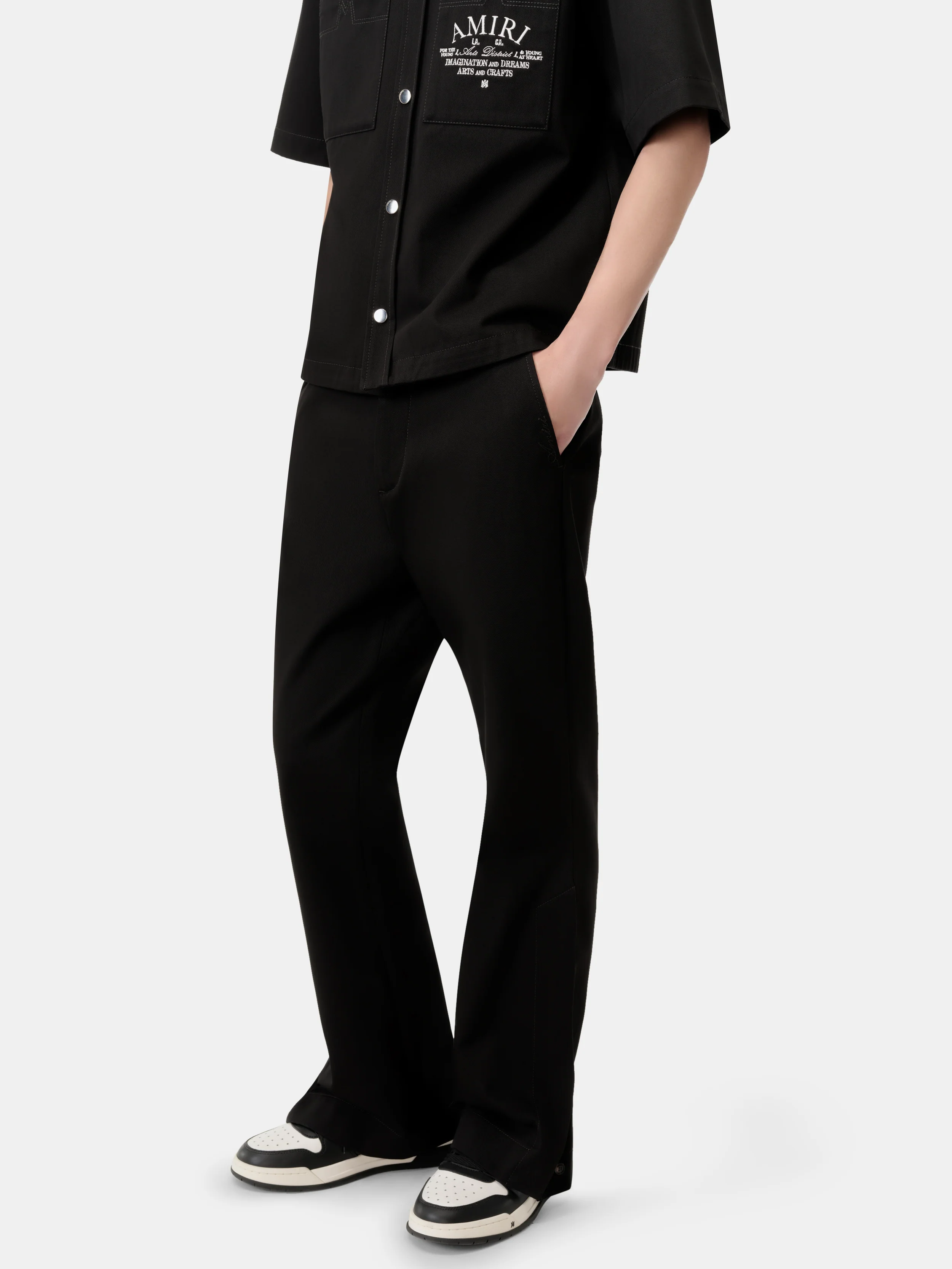 CHINO KICK FLARE - BLACK - Image 3