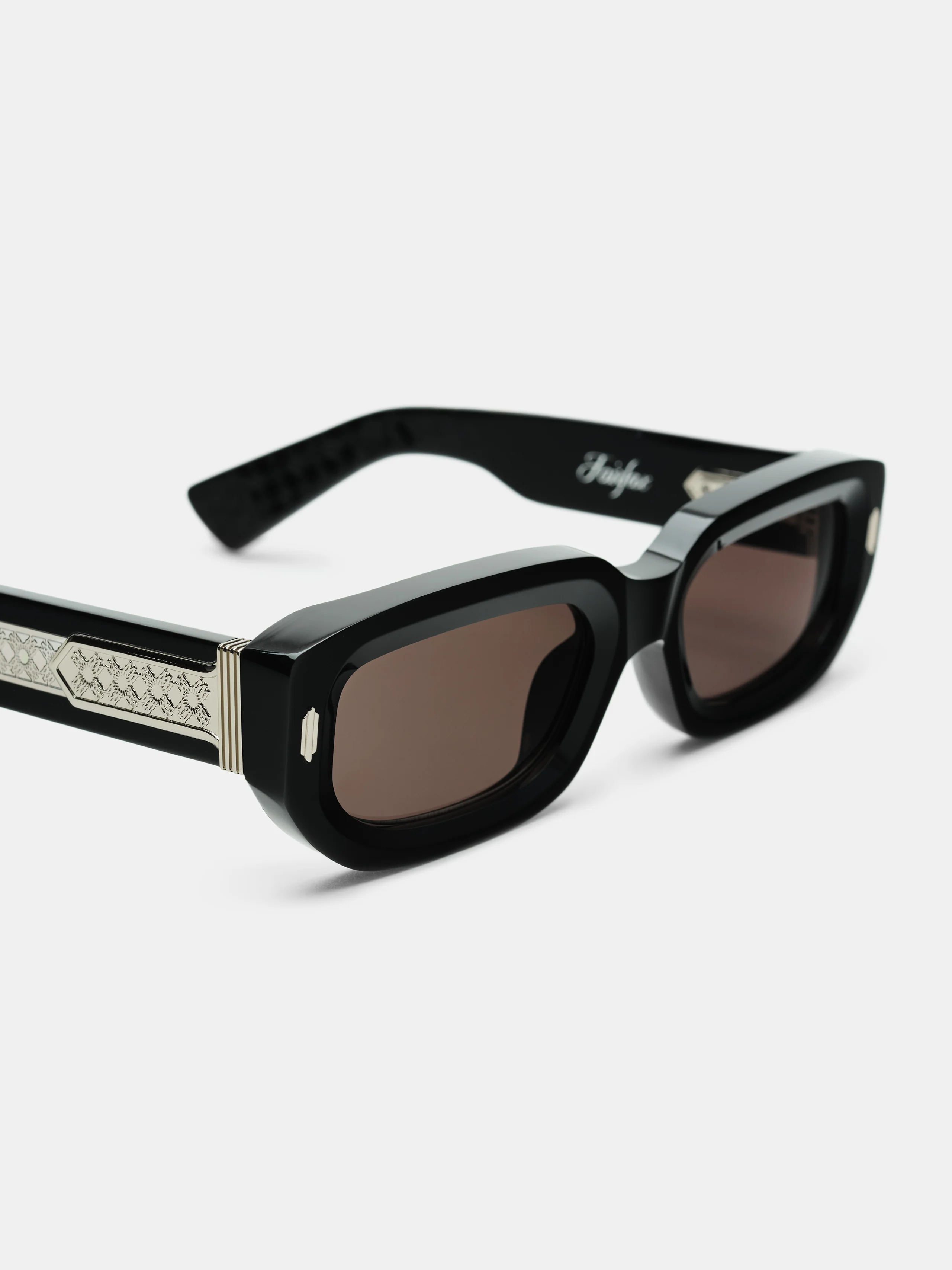 FAIRFAX EXPOSED EXTERNAL SUNGLASSES - Black Silver - Image 5