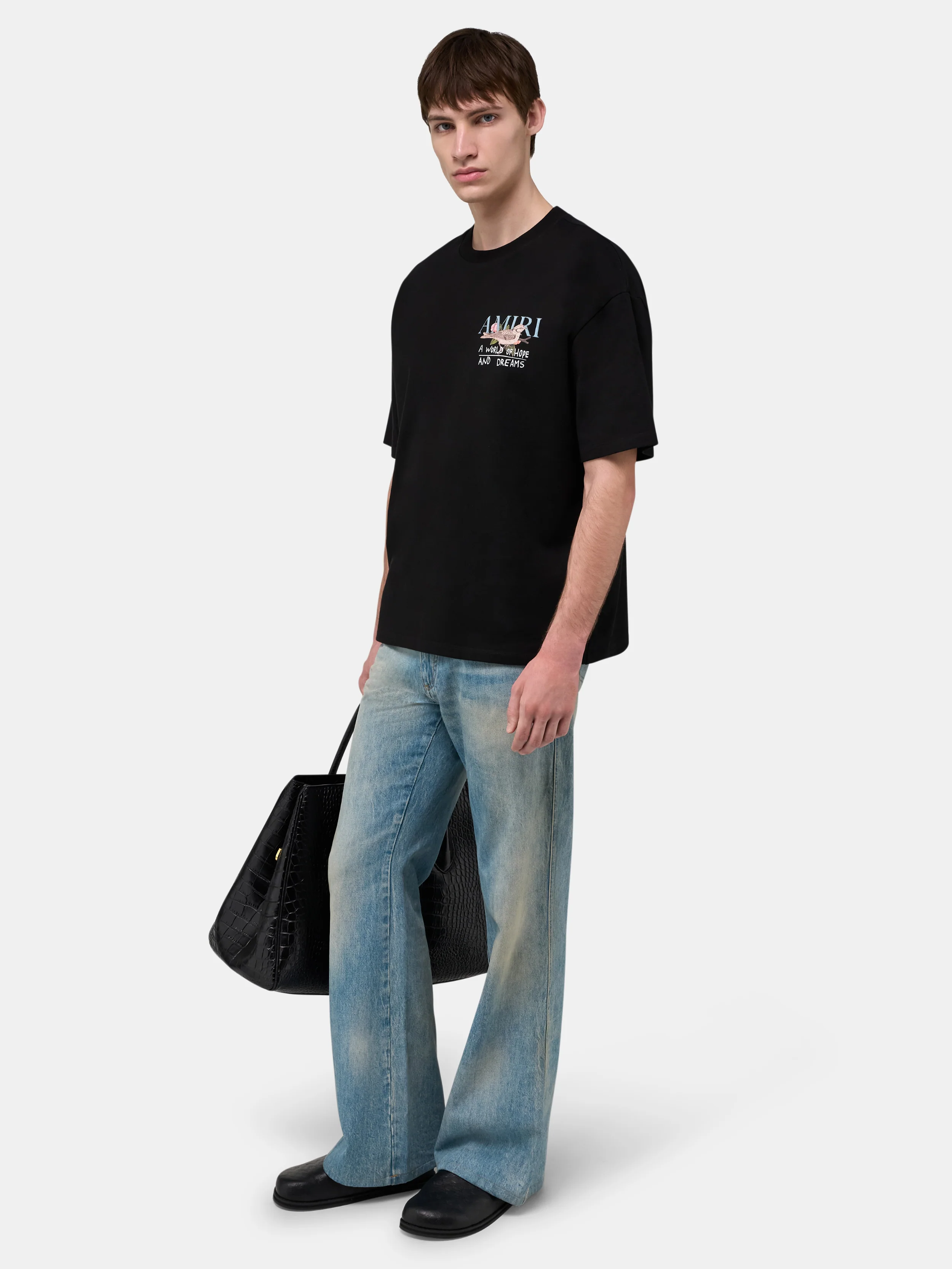 HOPE AND DREAMS OVERSIZED TEE - Black - Image 3