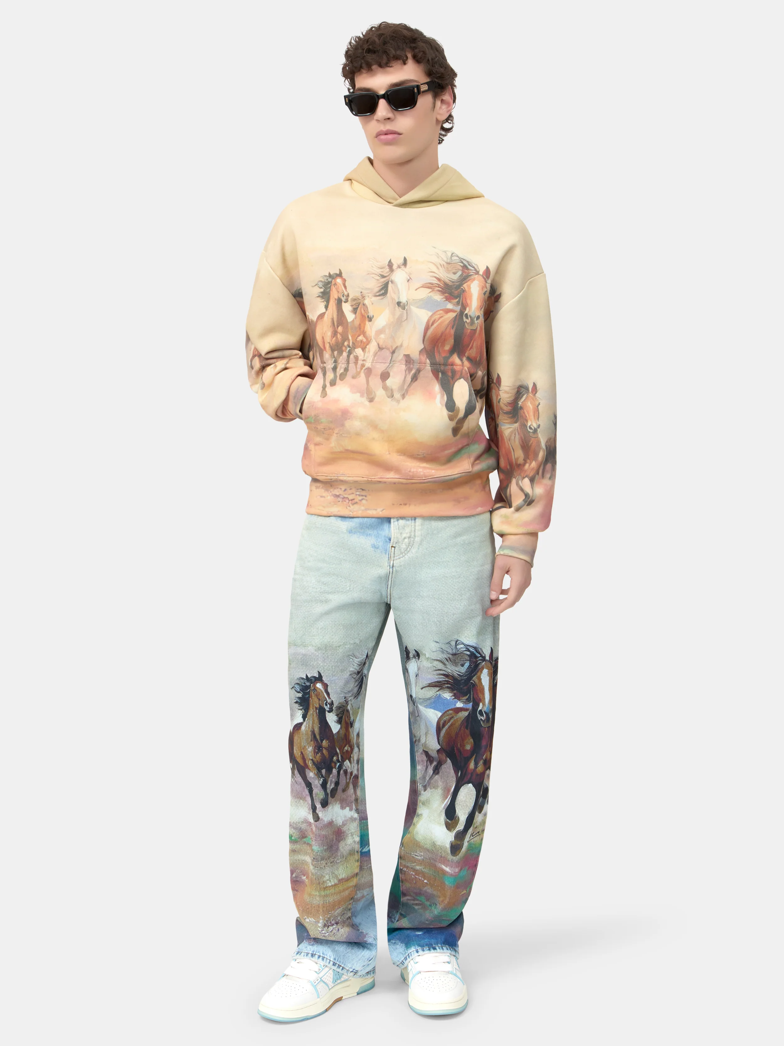 HORSES BAGGY JEAN - Cloud Blue - Image 2