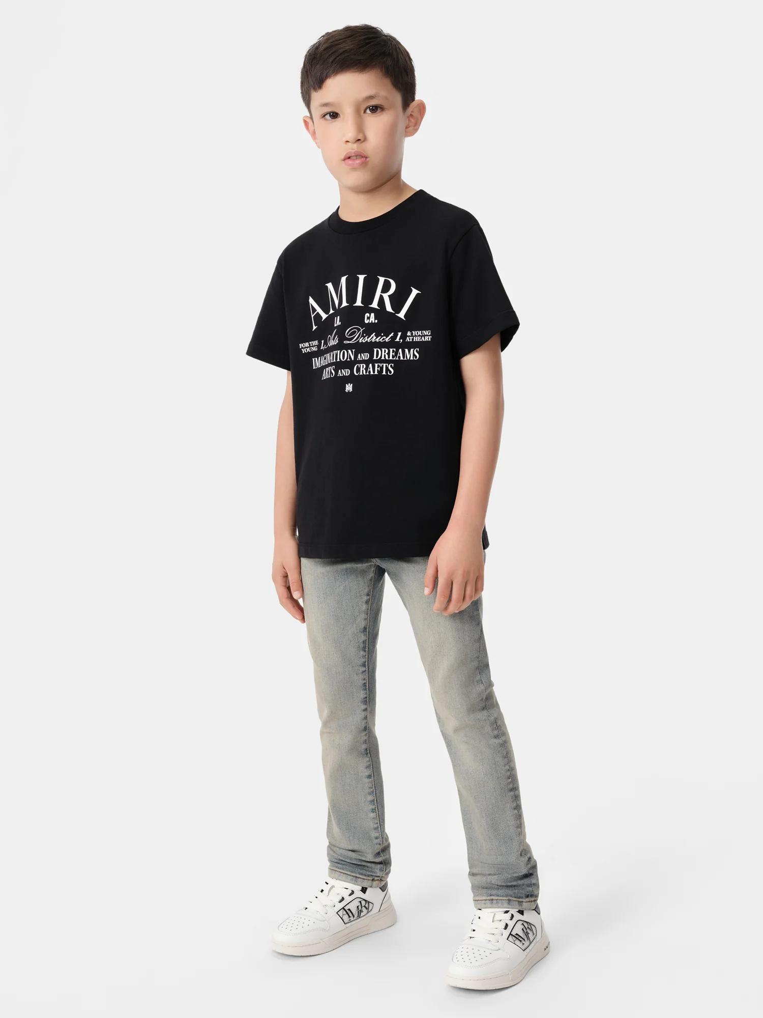 KIDS - KIDS' AMIRI ARTS DISTRICT TEE - Black - Image 2