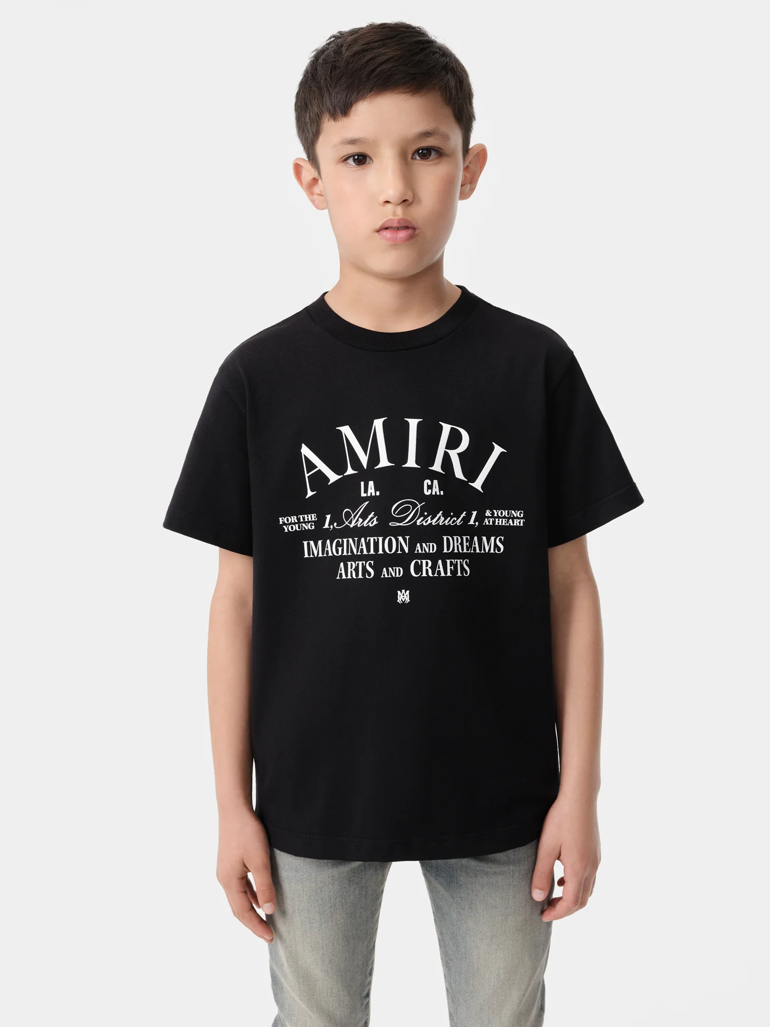 KIDS - KIDS' AMIRI ARTS DISTRICT TEE - Black - Image 3
