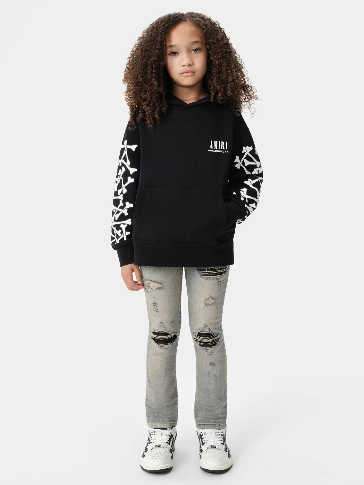 KIDS - KIDS' BONES HOODIE - Black - Image 2