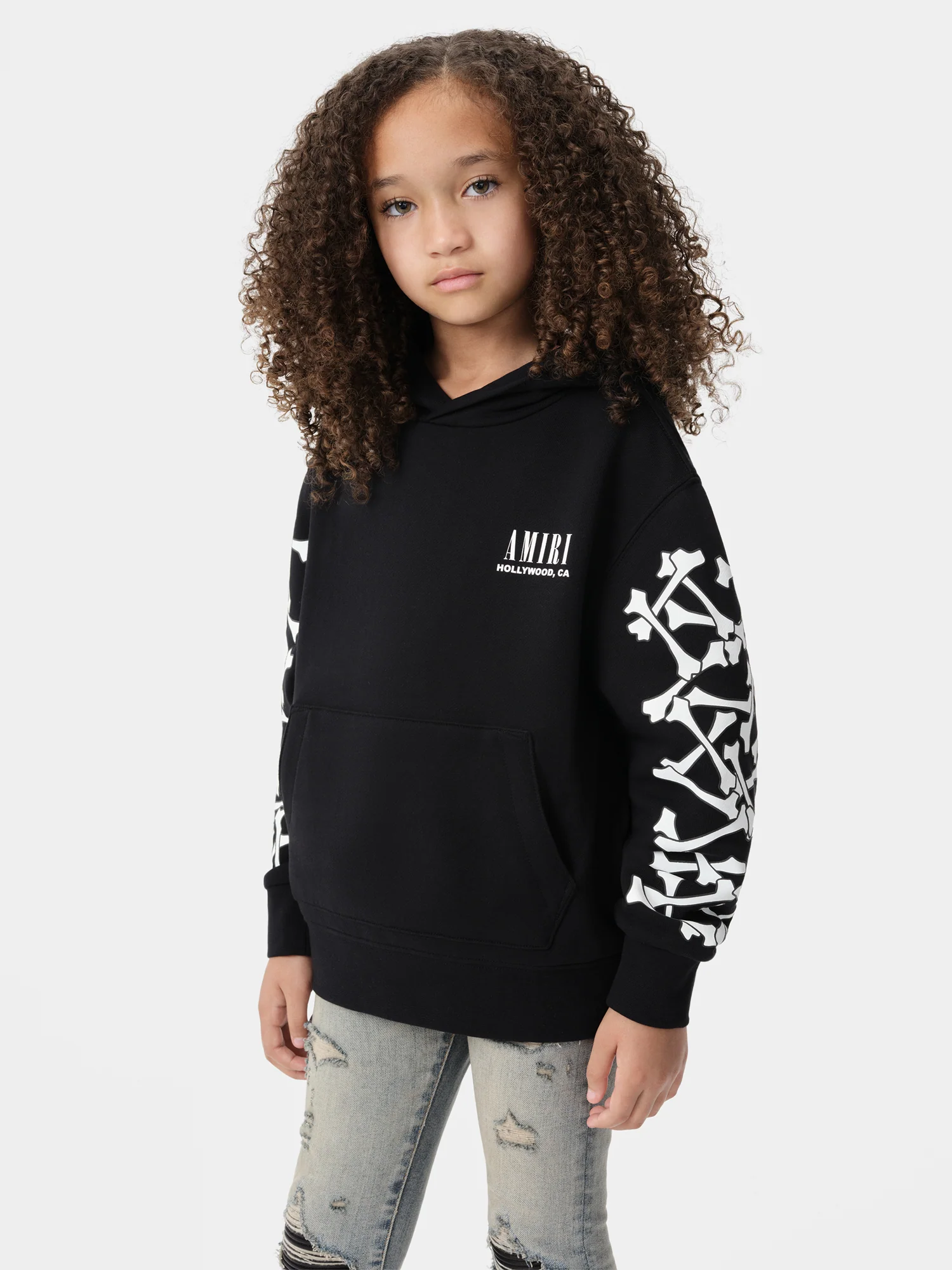 KIDS - KIDS' BONES HOODIE - Black - Image 3