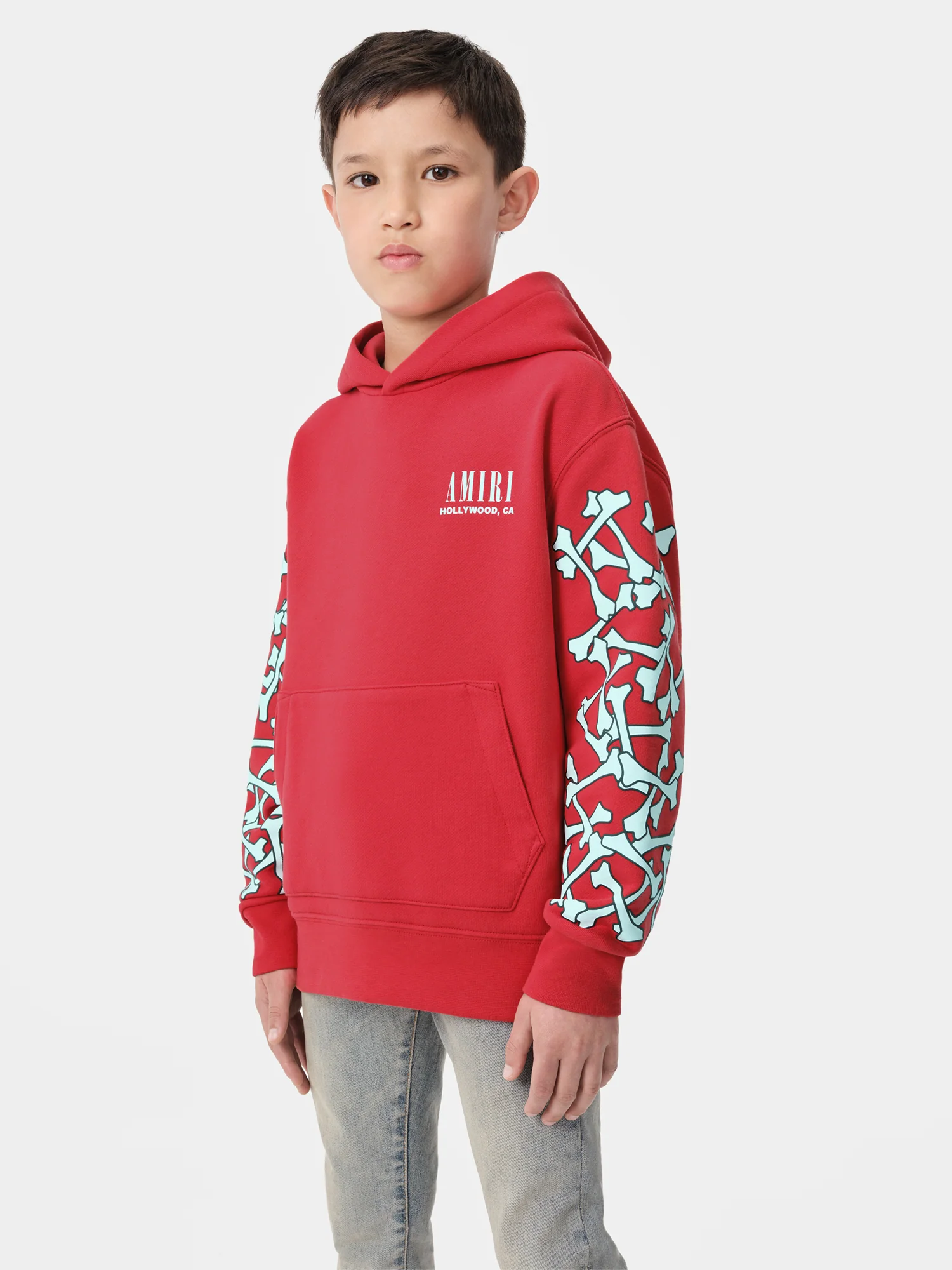 KIDS - KIDS' BONES HOODIE - Red - Image 3