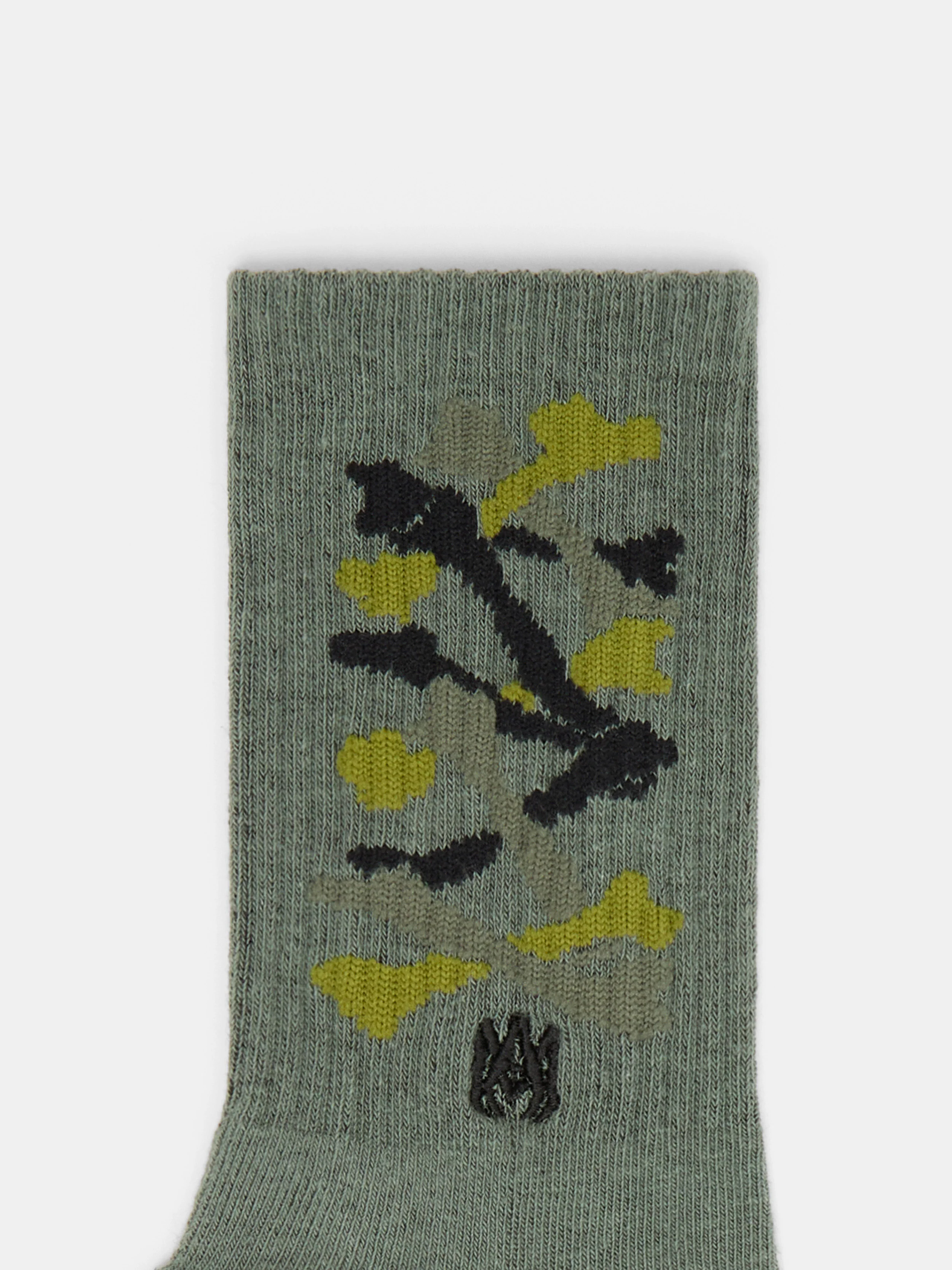 KIDS - KIDS' STACKED BONES SOCK - Dark Sage - Image 3