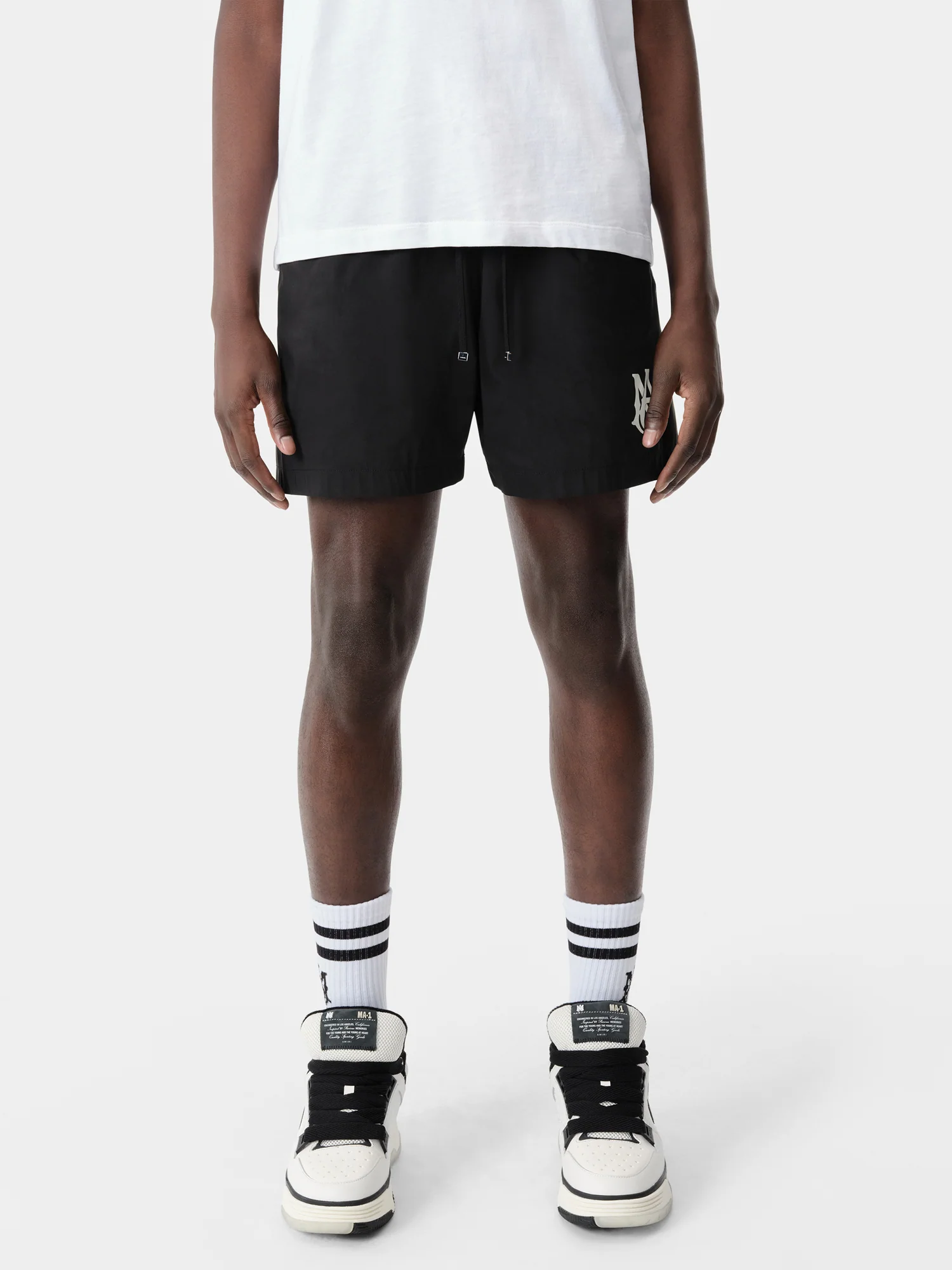 MA CORE LOGO SWIM TRUNK - Black - Image 3