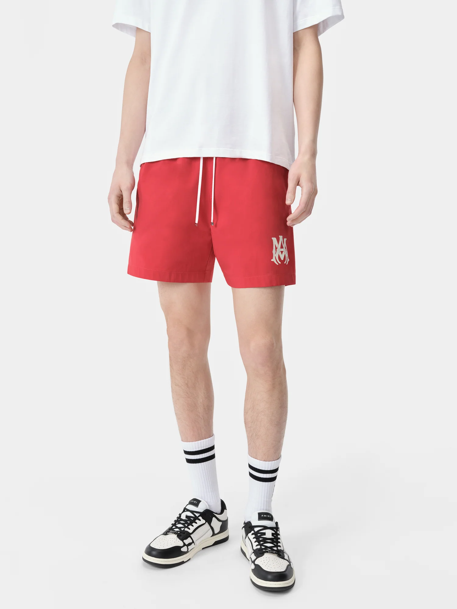 MA CORE LOGO SWIM TRUNK - Red - Image 3