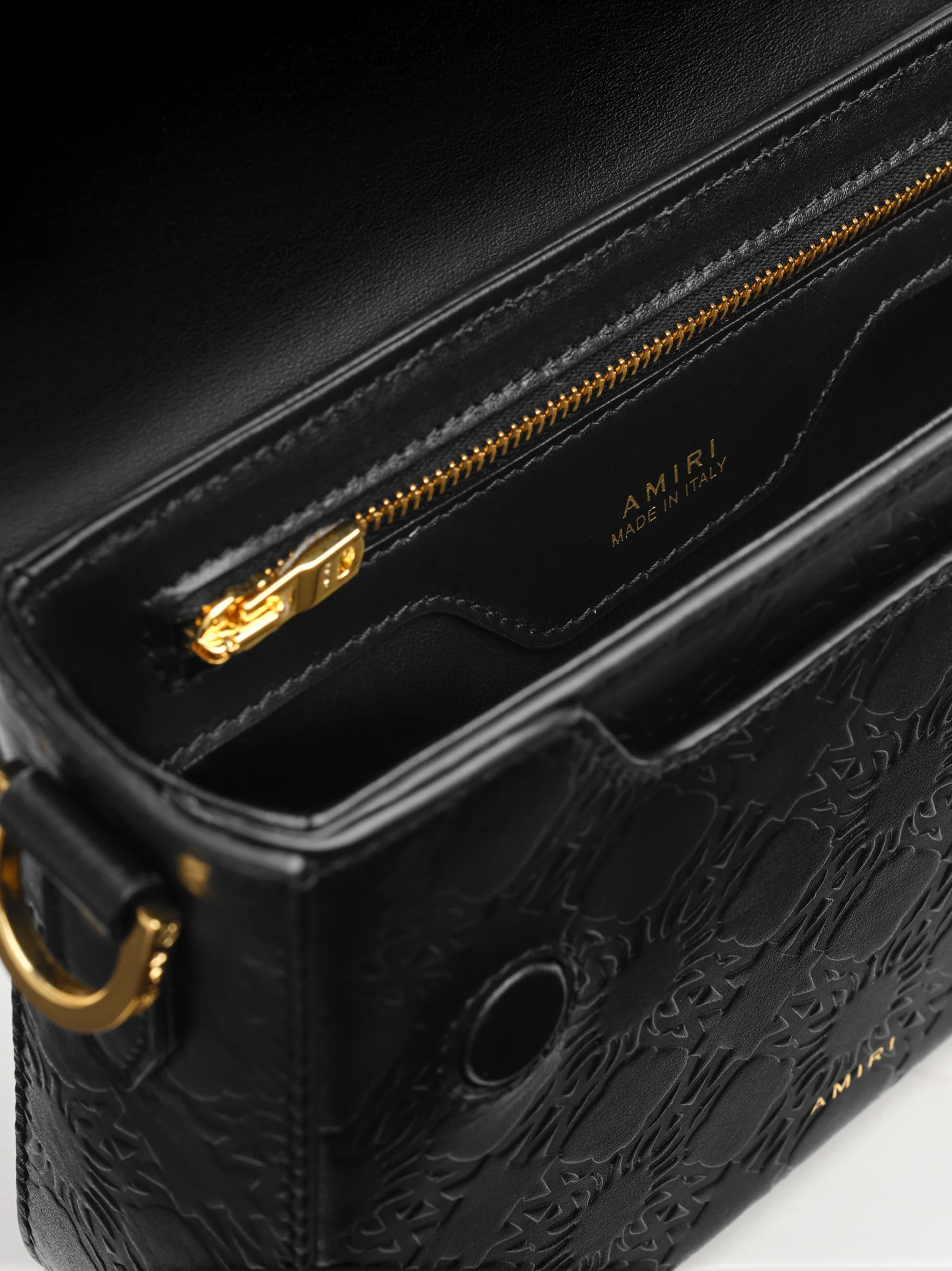 MA QUAD LEATHER CROSSBODY - Black - Image 6