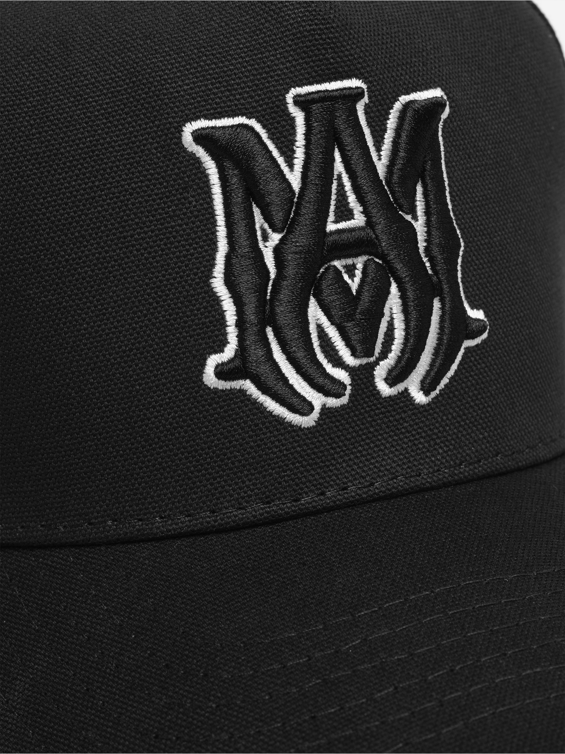 MA STAGGERED AMIRI FULL CANVAS HAT - Black Black - Image 4