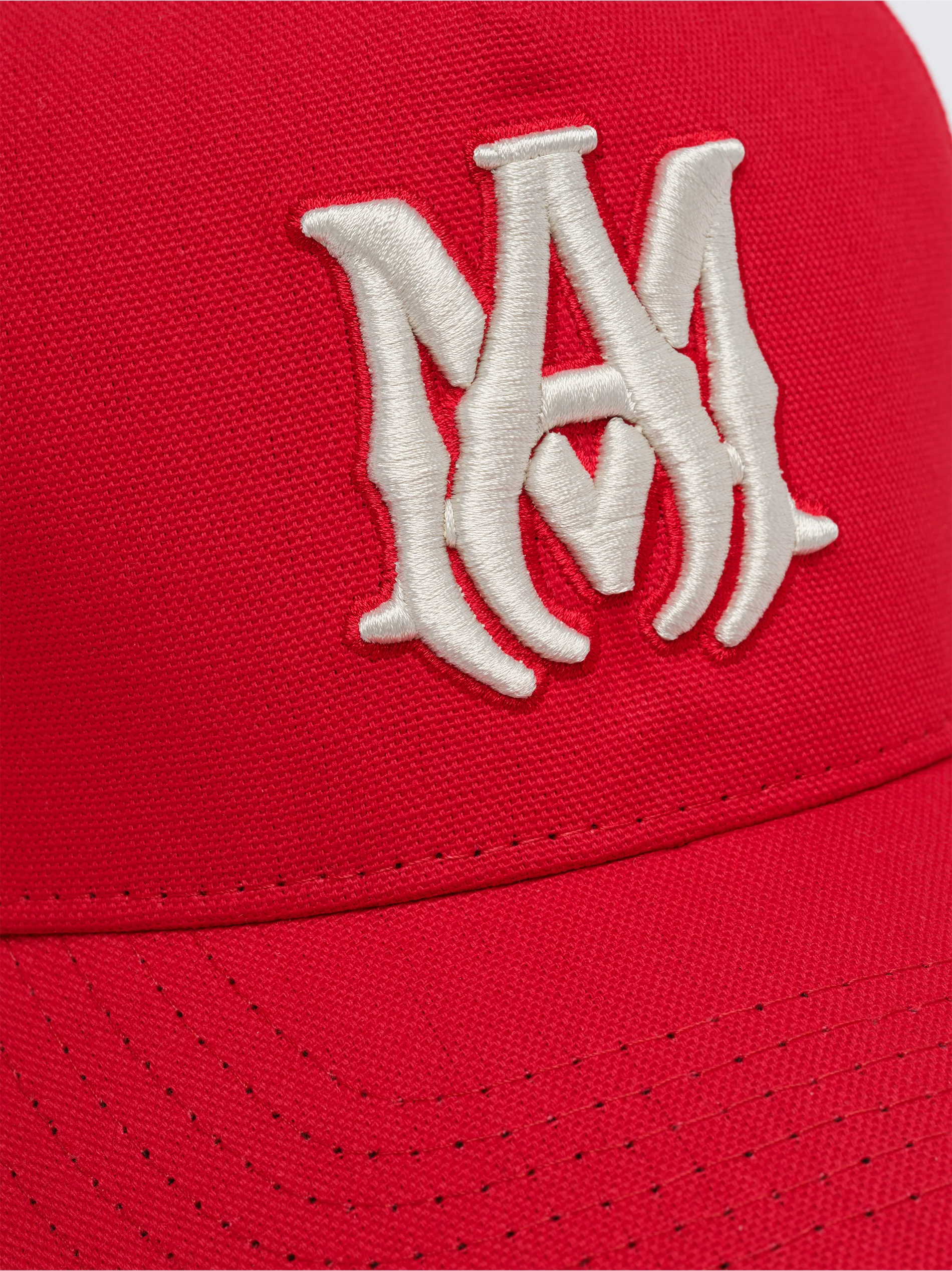 MA STAGGERED AMIRI FULL CANVAS HAT - Red - Image 4