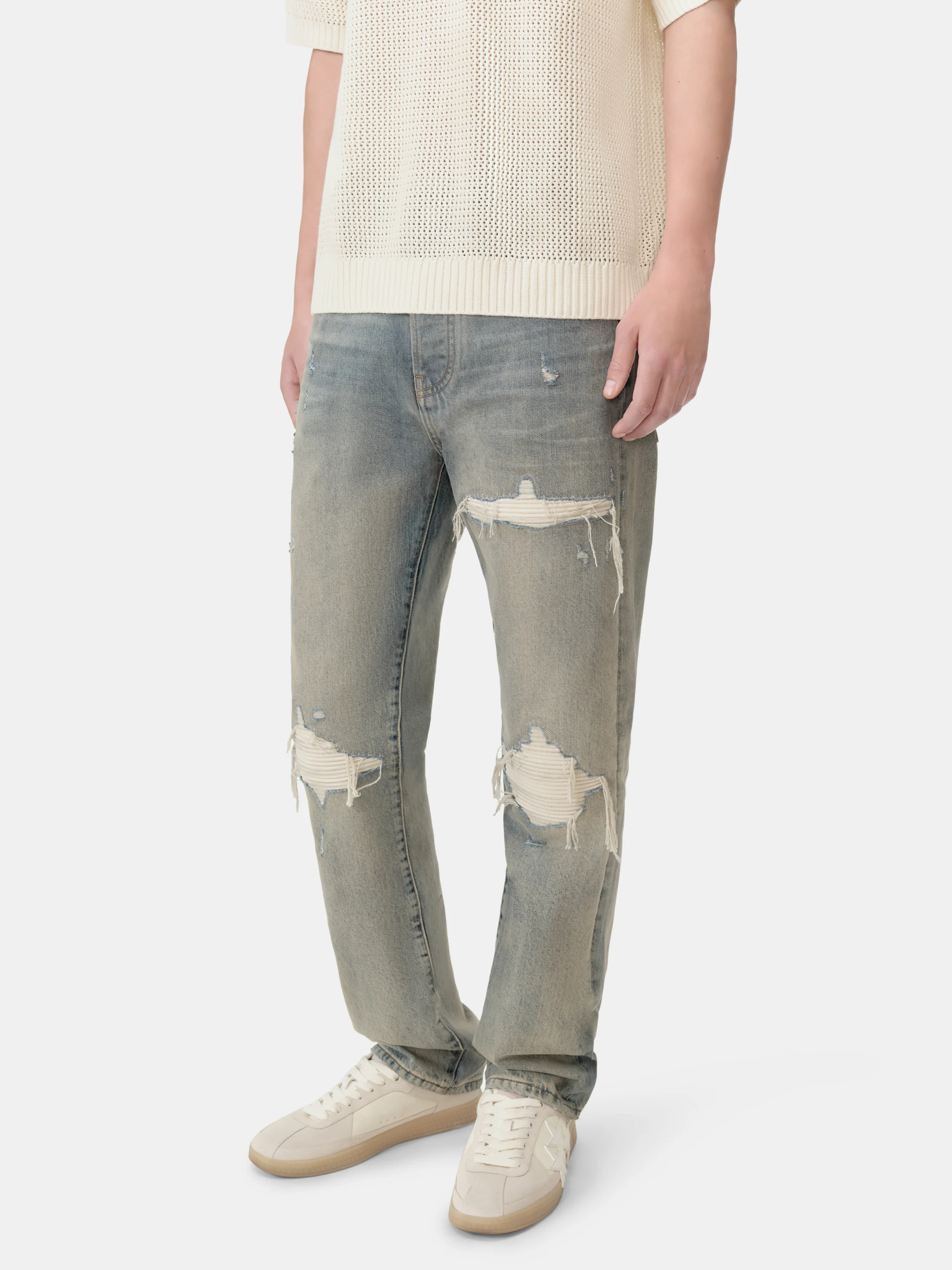 SUEDE STRAIGHT MX1 JEAN - Antique Indigo - Image 4