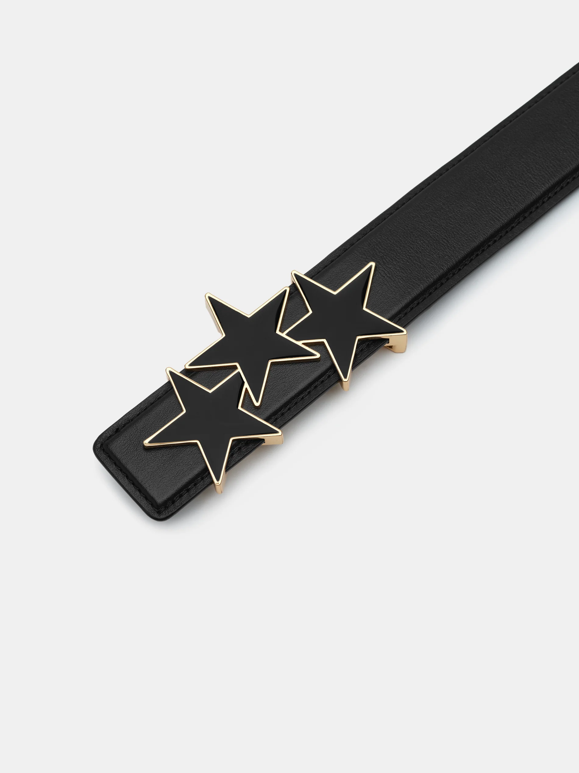 THREE STAR 4 CM BELT - Black - Image 3
