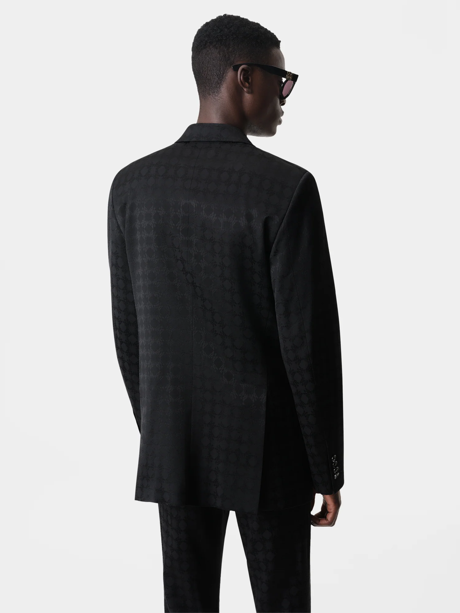 TONAL MA QUAD DOUBLE-BREASTED BLAZER - Black - Image 4