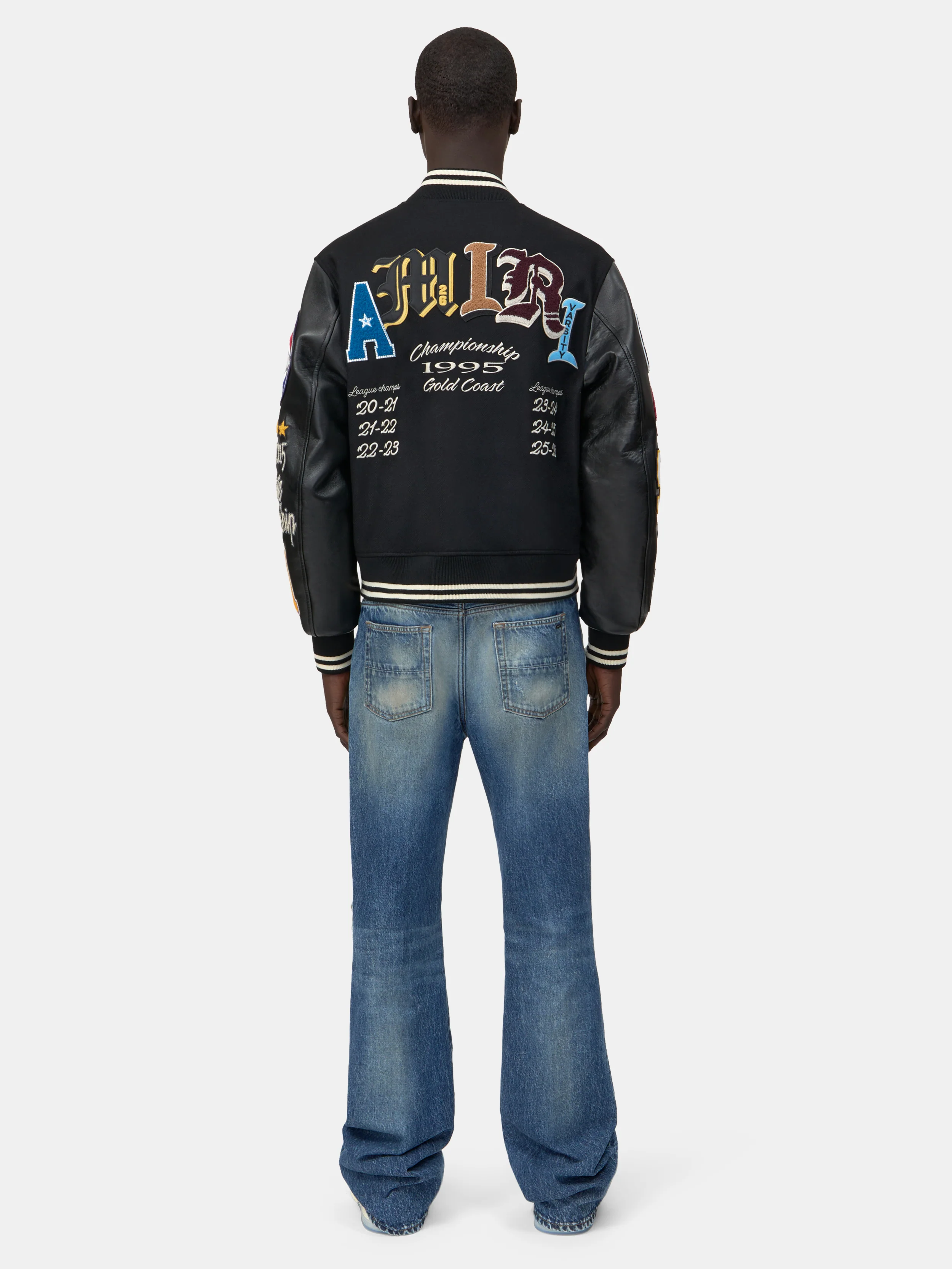 VARSITY PATCH JACKET - Black - Image 4