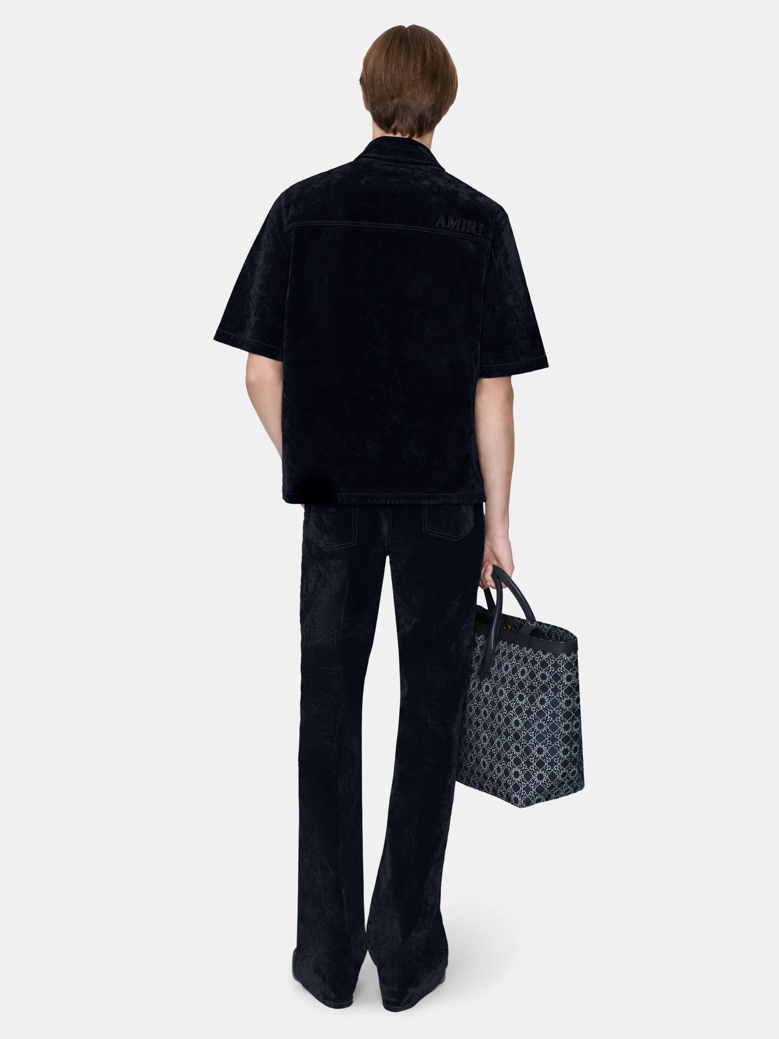 VELVET FLARE JEAN - BLACK - Image 4