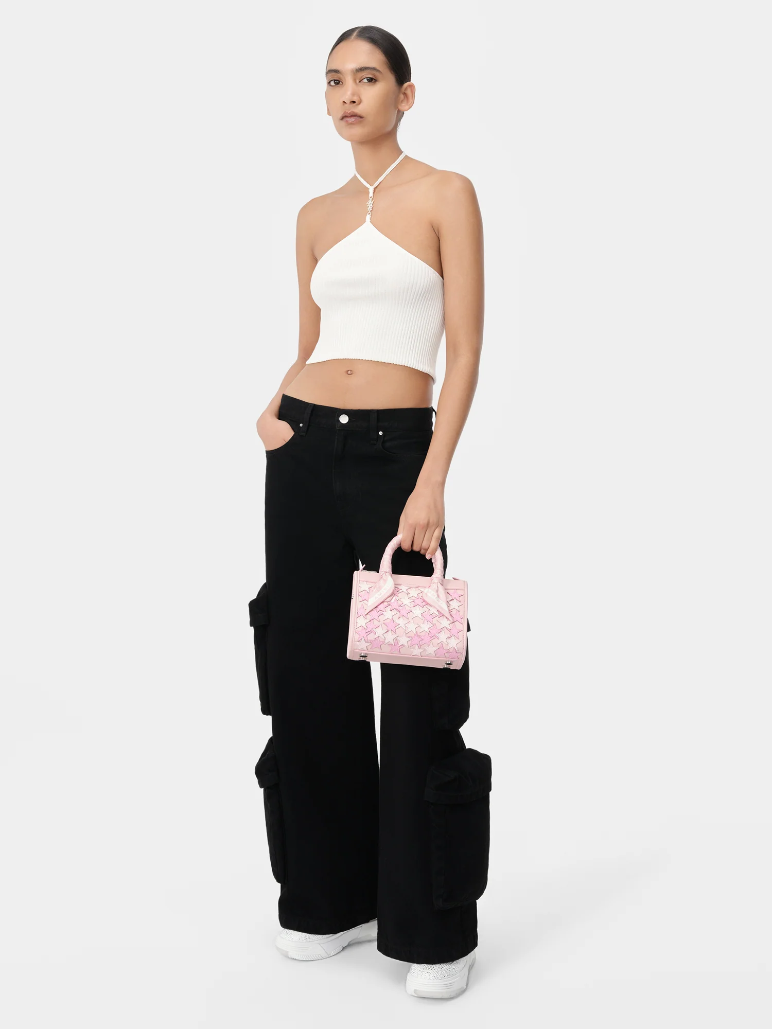 WOMEN - STARS MICRO TRIANGLE BAG - Pink - Image 5