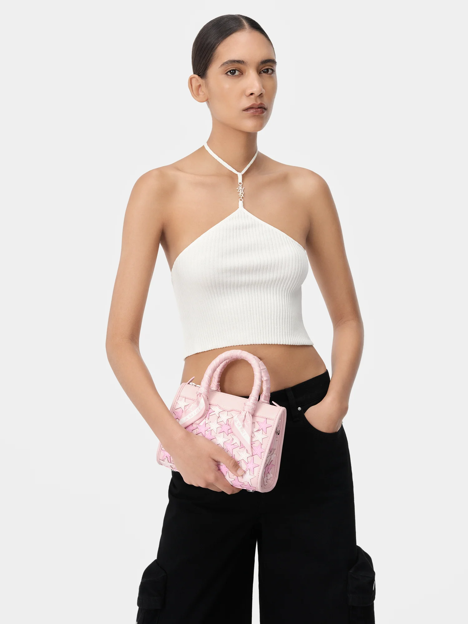WOMEN - STARS MICRO TRIANGLE BAG - Pink - Image 6