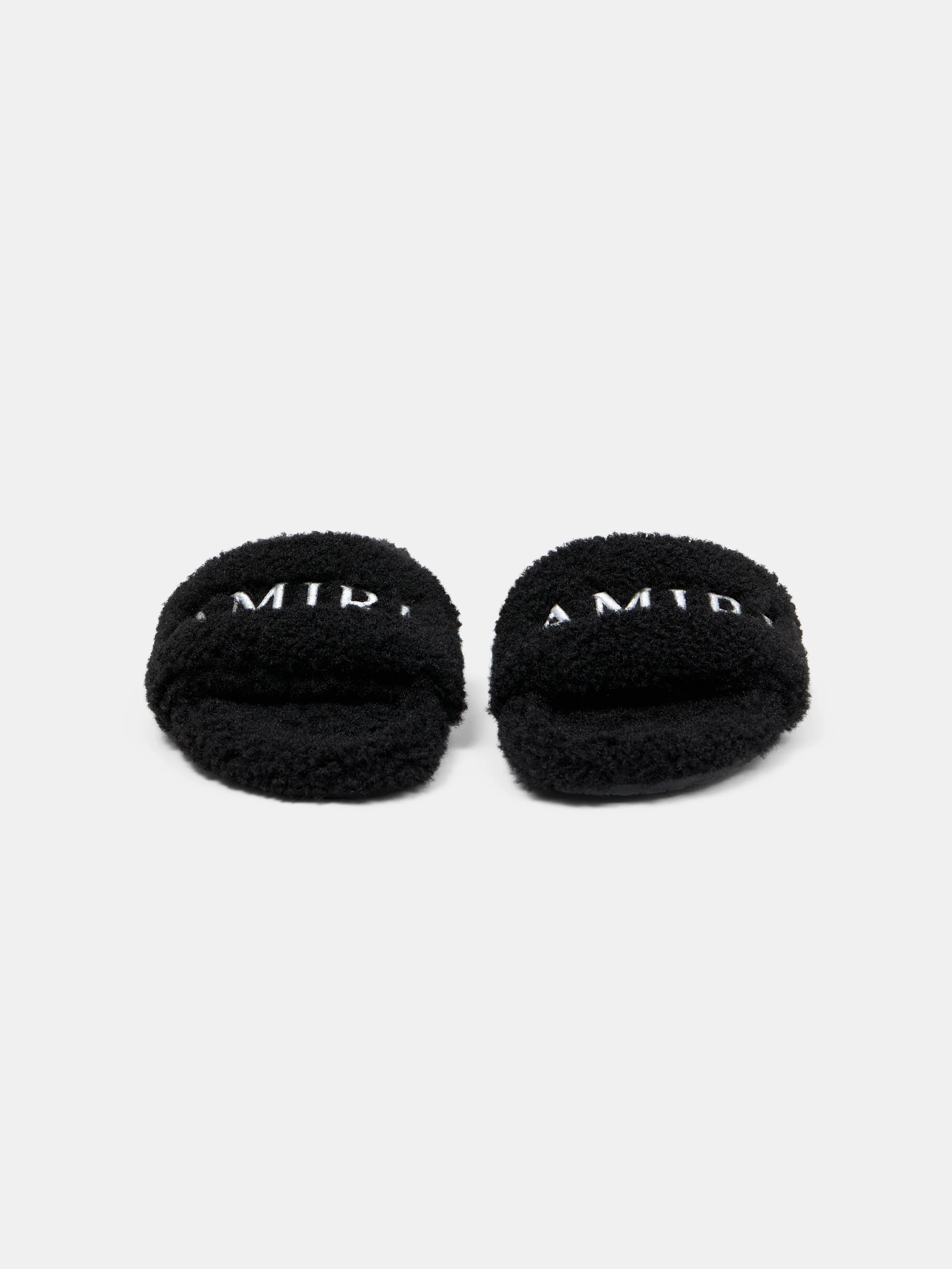 WOMEN - WOMEN'S AMIRI SHEARLING SLIDE - Black - Image 3