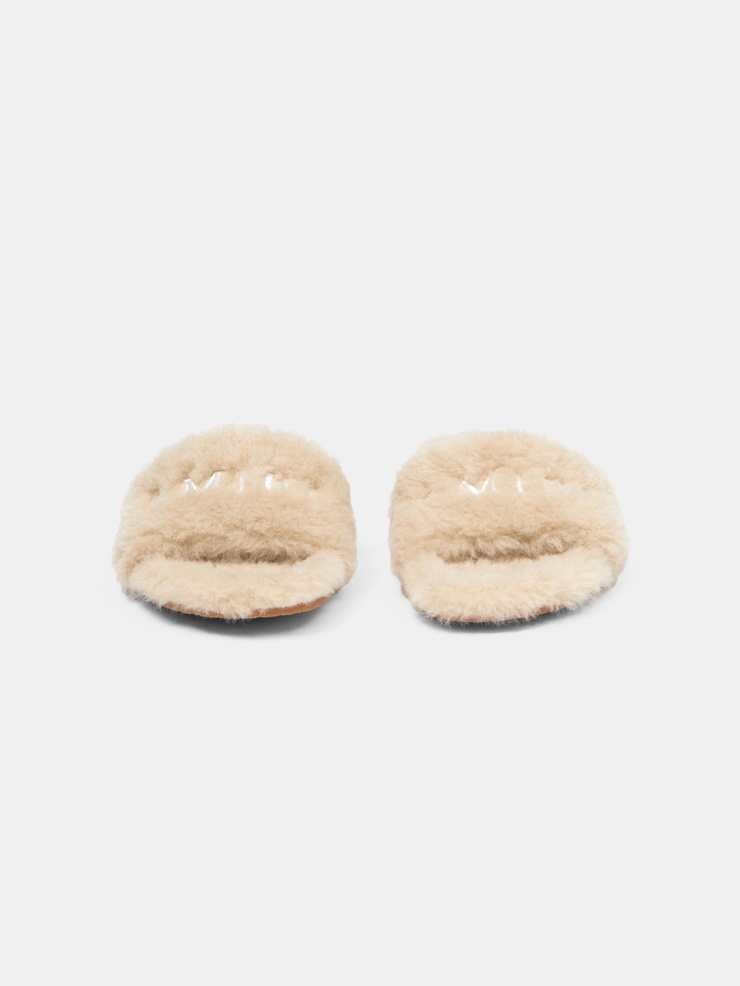 WOMEN - WOMEN'S AMIRI SHEARLING SLIDE - Natural - Image 3