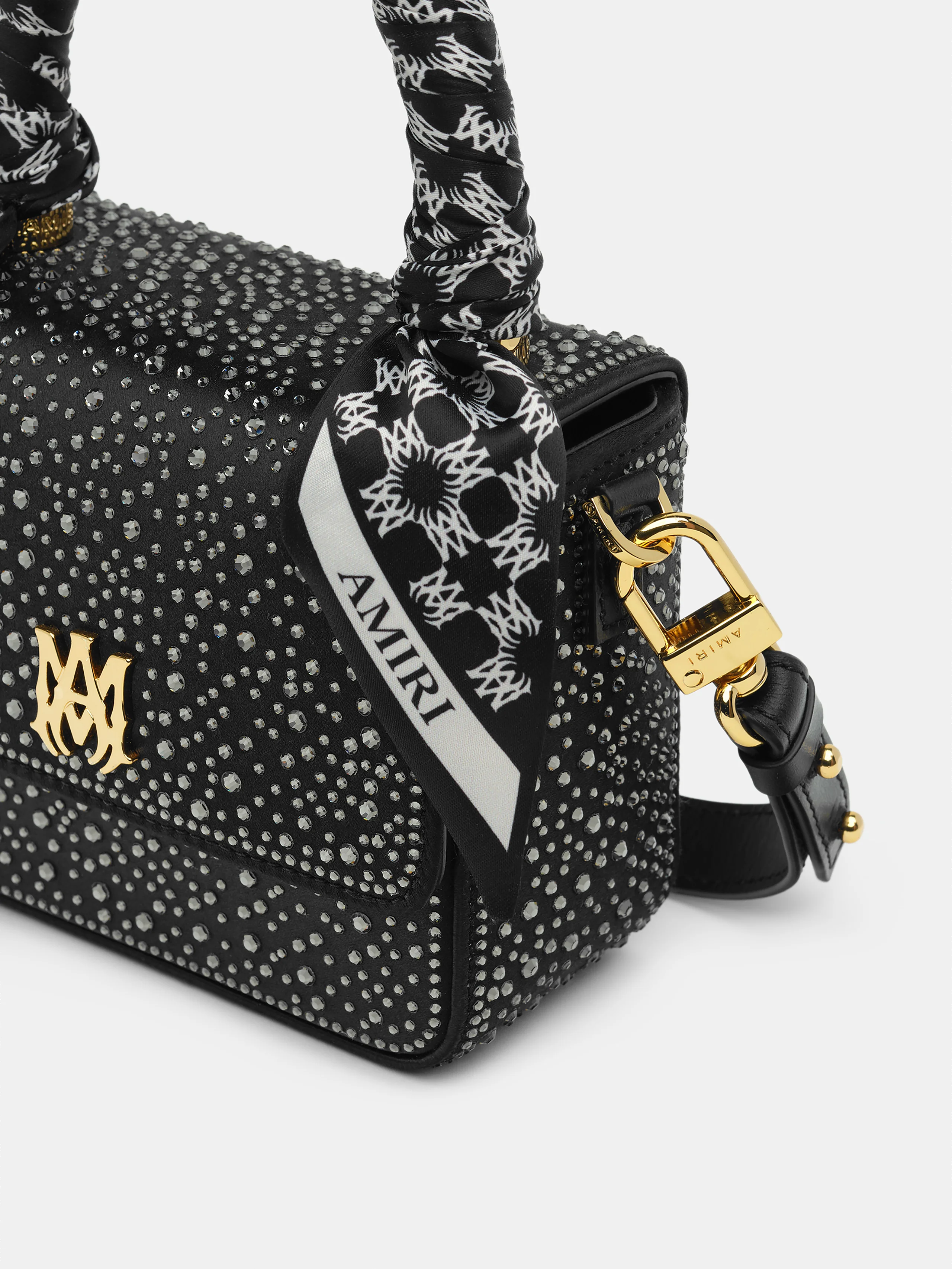 WOMEN - WOMEN'S CRYSTAL MICRO MA BAG - Black - Image 4