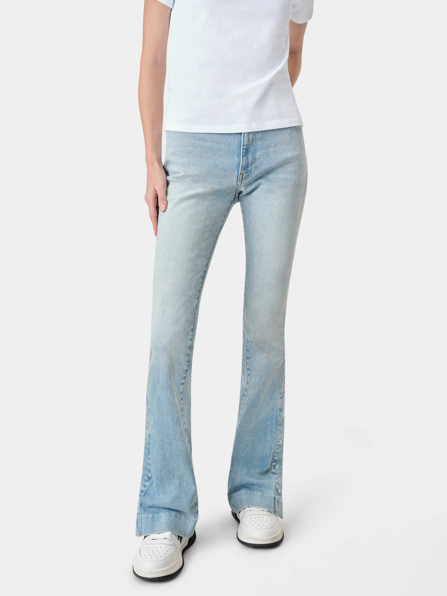 WOMEN - WOMEN'S KICK FLARE - Light Indigo - Image 3