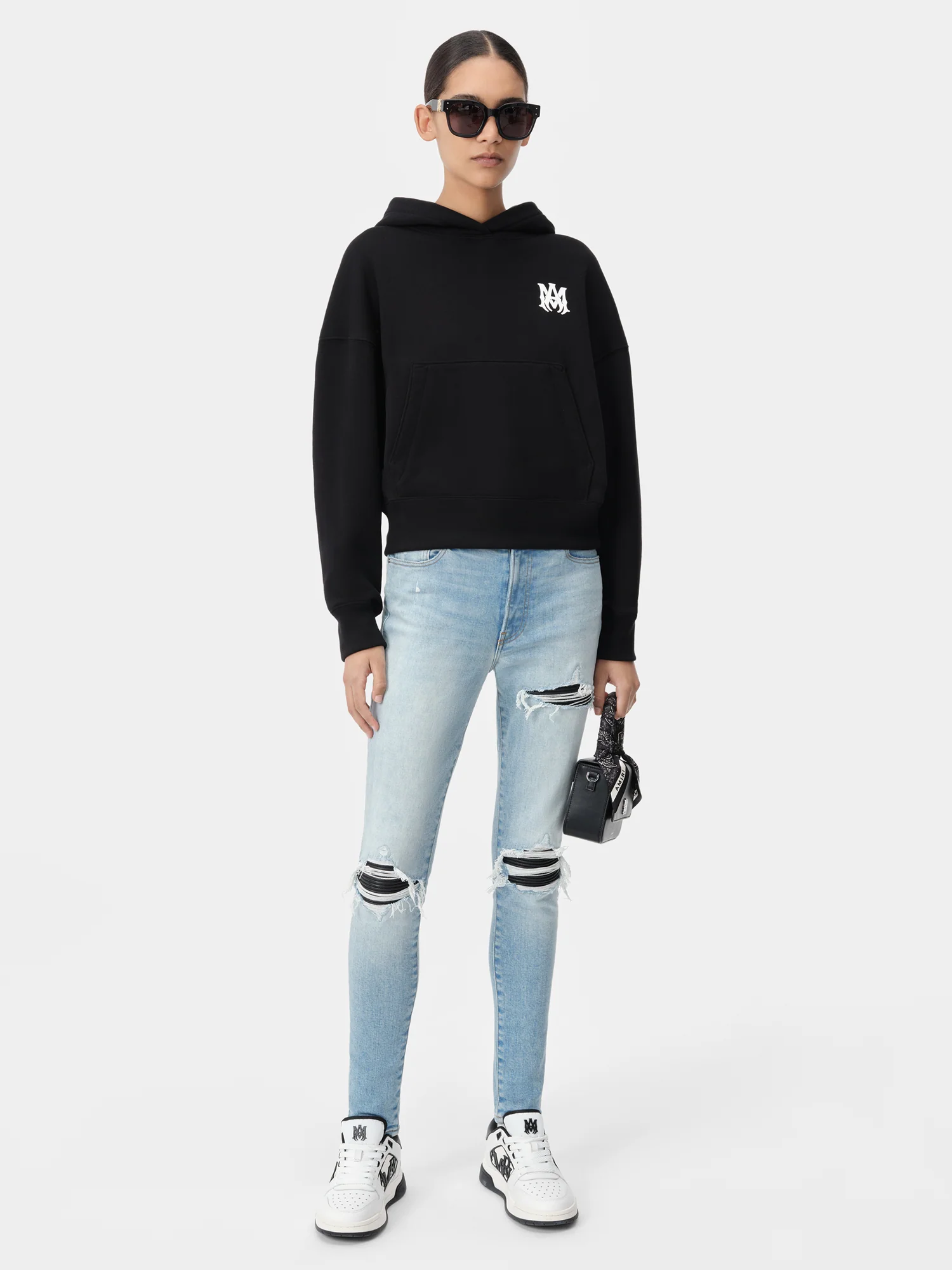 WOMEN - WOMEN'S MA CORE LOGO HOODIE - Black - Image 2