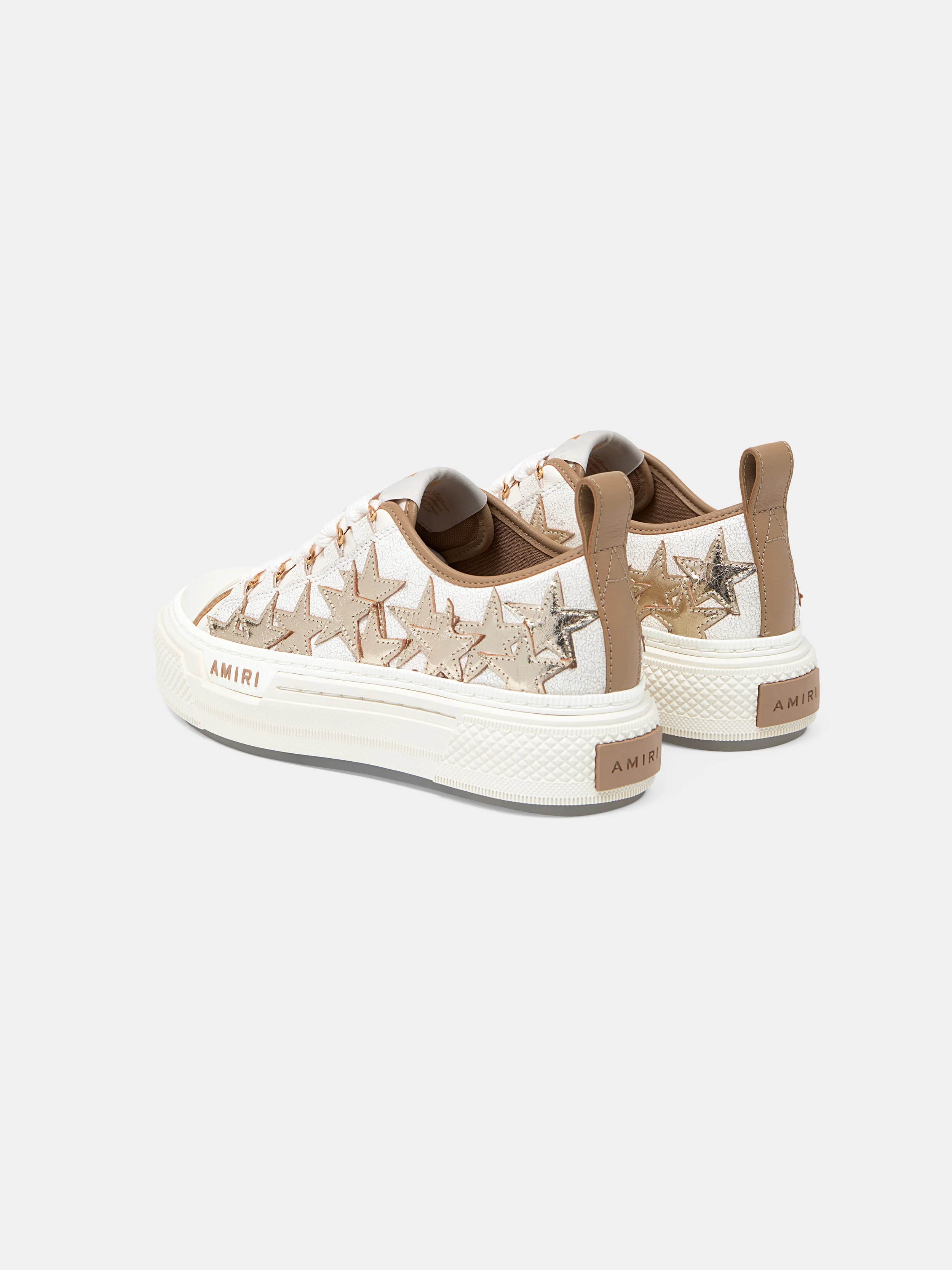 WOMEN - WOMEN'S METALLIC STARS COURT LOW - Dark Brown - Image 3