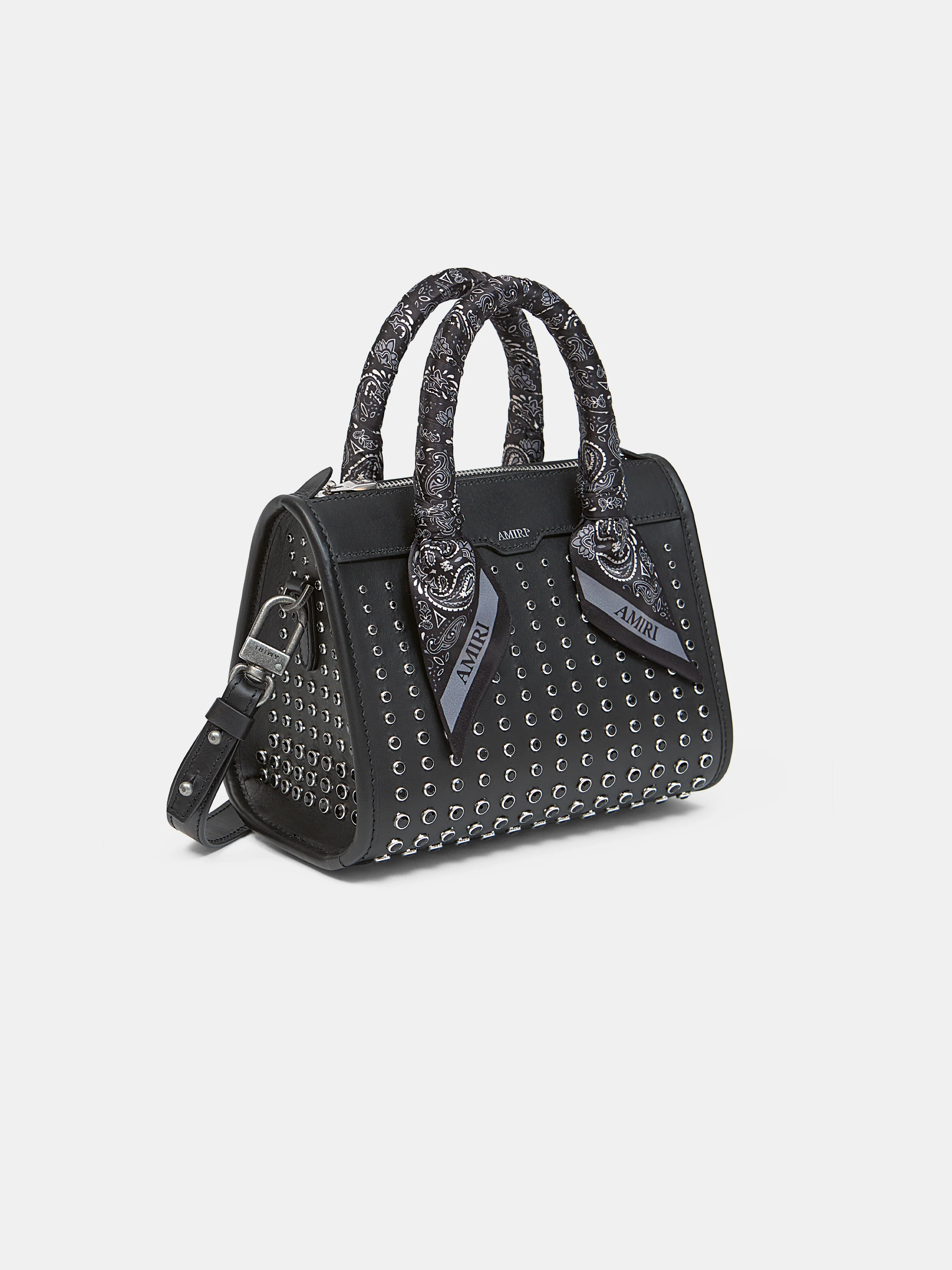 WOMEN - WOMEN'S MICRO TRIANGLE STUD BAG - Black - Image 3