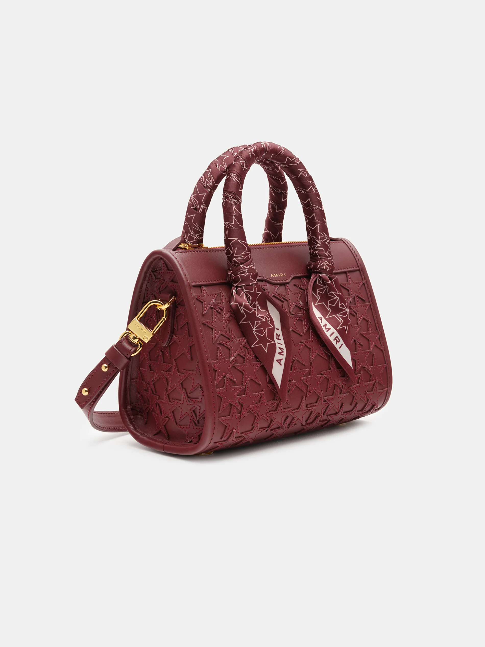 WOMEN - WOMEN'S STARS MICRO TRIANGLE BAG - Burgundy - Image 3