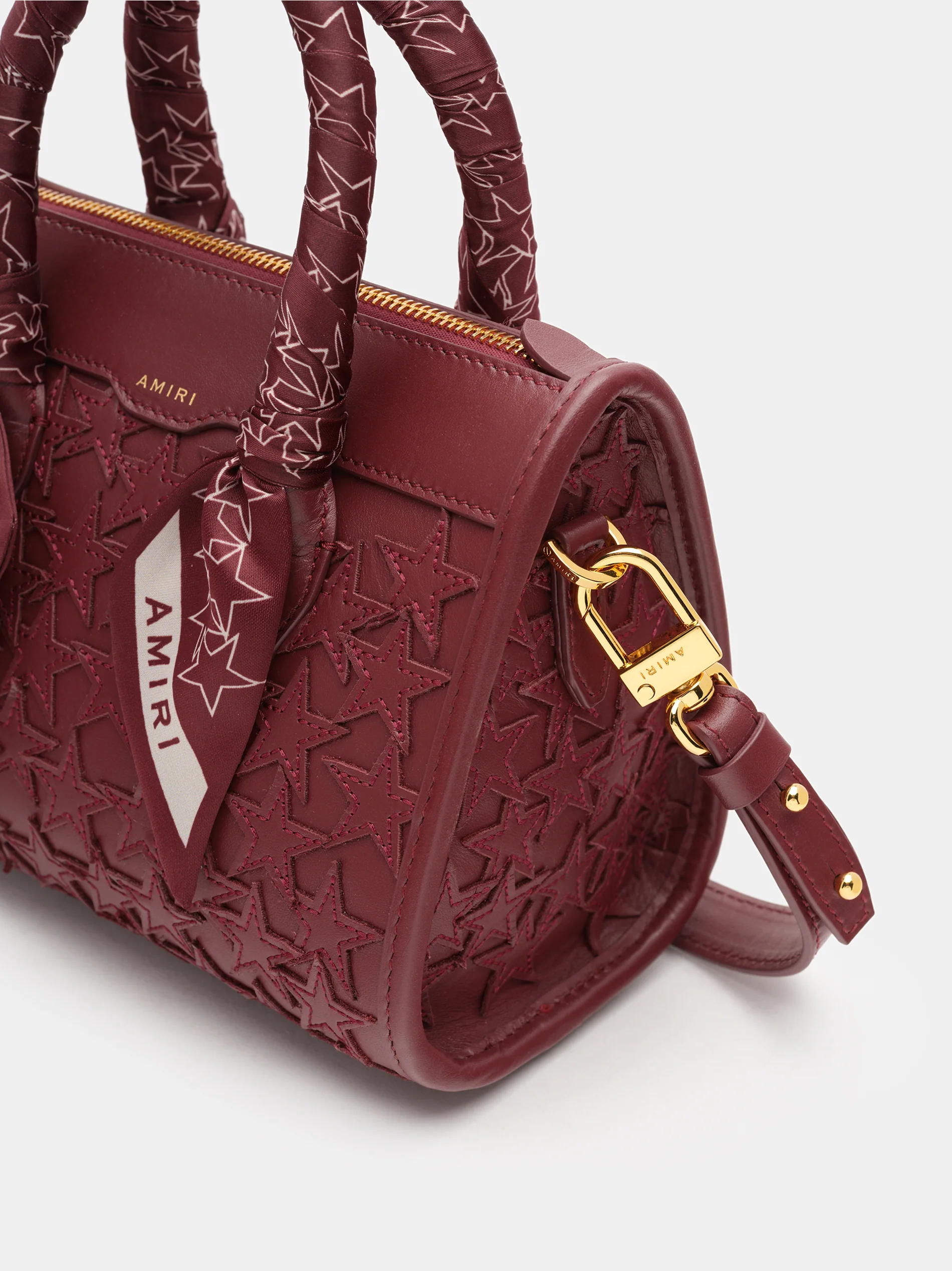 WOMEN - WOMEN'S STARS MICRO TRIANGLE BAG - Burgundy - Image 5