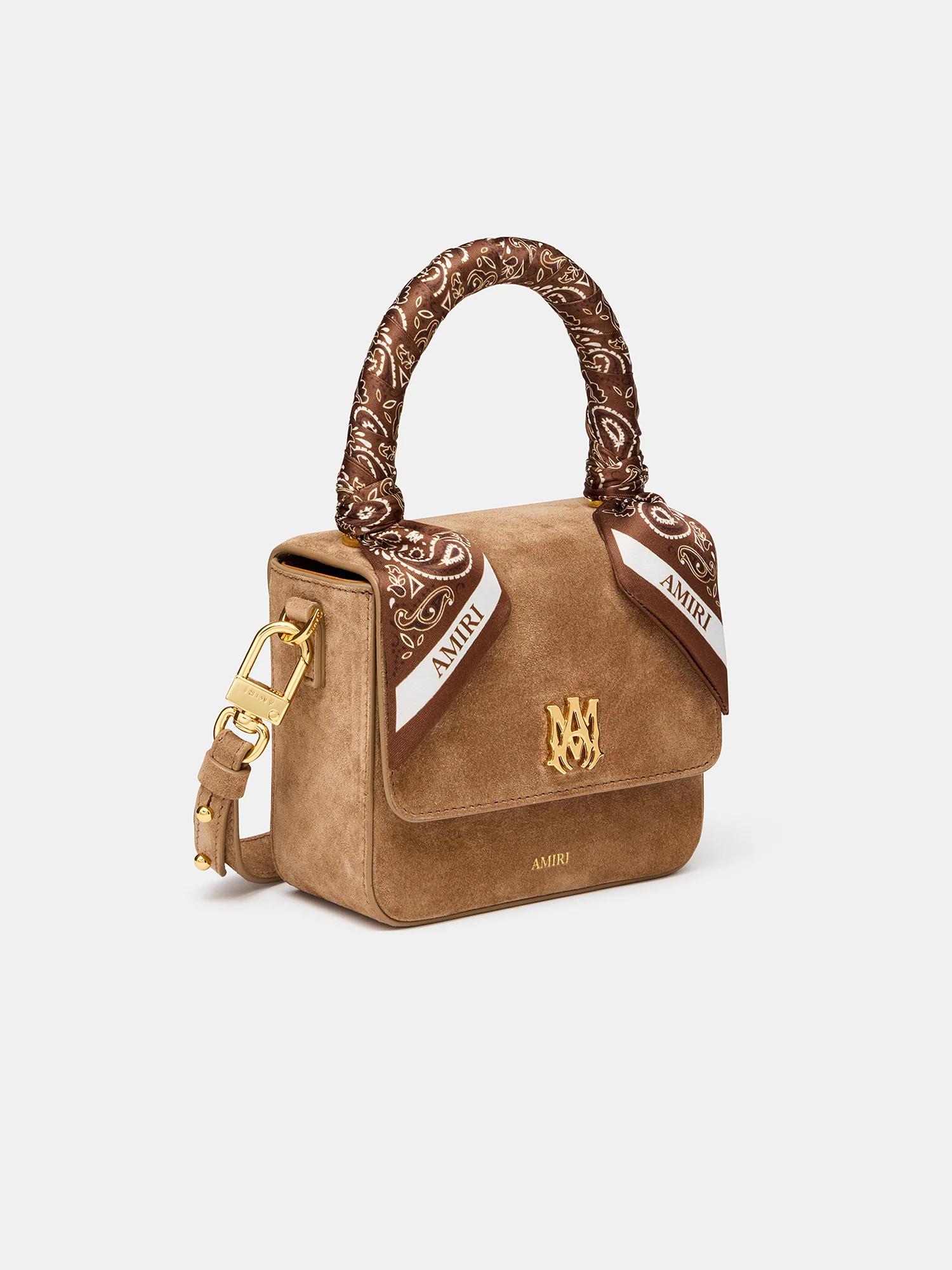 WOMEN - WOMEN'S SUEDE MICRO MA BAG - DARK BROWN - Image 3